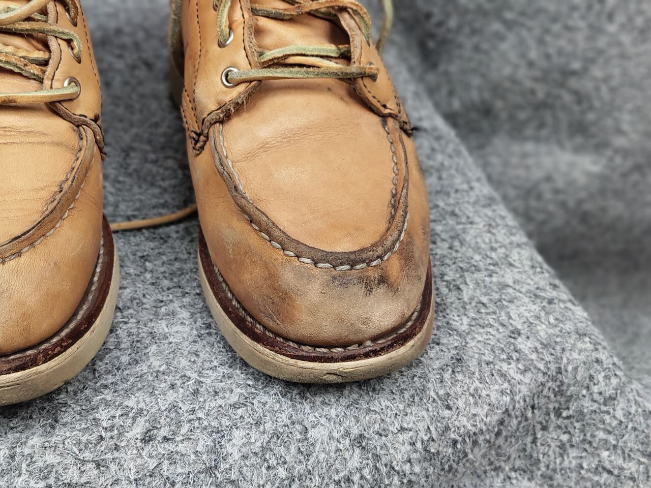 Red Wing Vintage Red Wing Moc Toe 3374 Faded Leather Boots Shoes Size US 5 / EU 37 - 14 Thumbnail