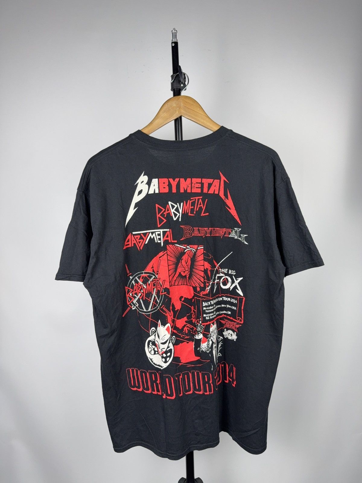 Band Tees Babymetal World Tour 2014 Big Fox Japan Tee XL Size US XL / EU 56 / 4 - 8 Thumbnail