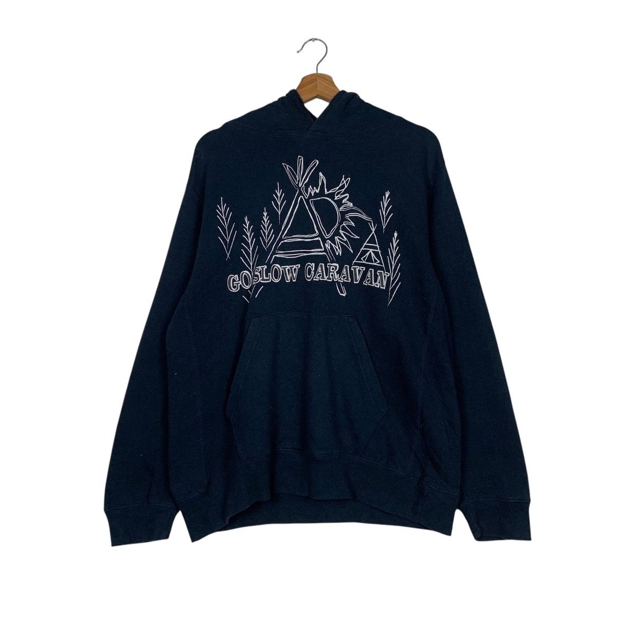 go slow caravan Go Slow Caravan Big Logo Pullover Hoodie Size US M / EU 48-50 / 2 - 10 Thumbnail