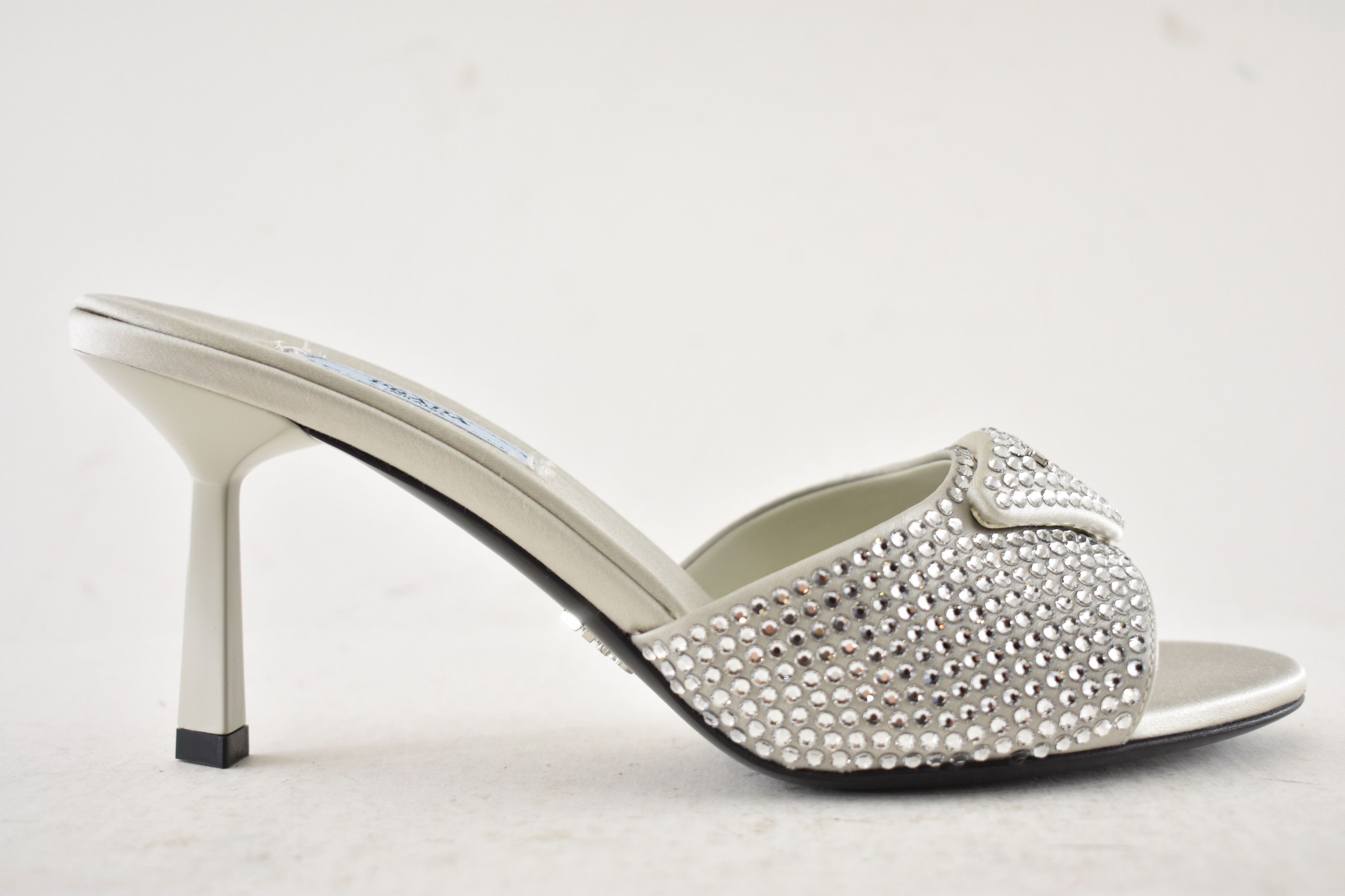Prada Prada Crystal Stiletto Perla Backless Sandal Mule Heel 36 Size US 6 / IT 36 - 2 Thumbnail