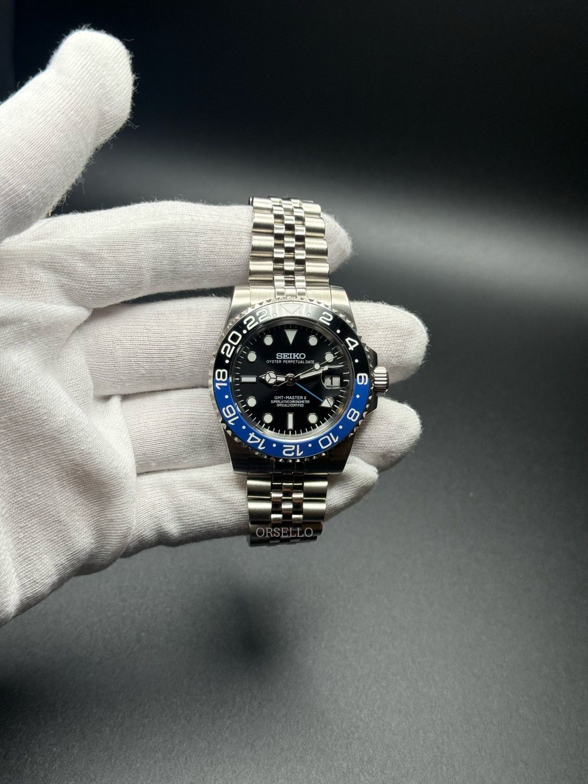 Seiko Seiko mod gmt batman watch Size ONE SIZE - 5 Thumbnail