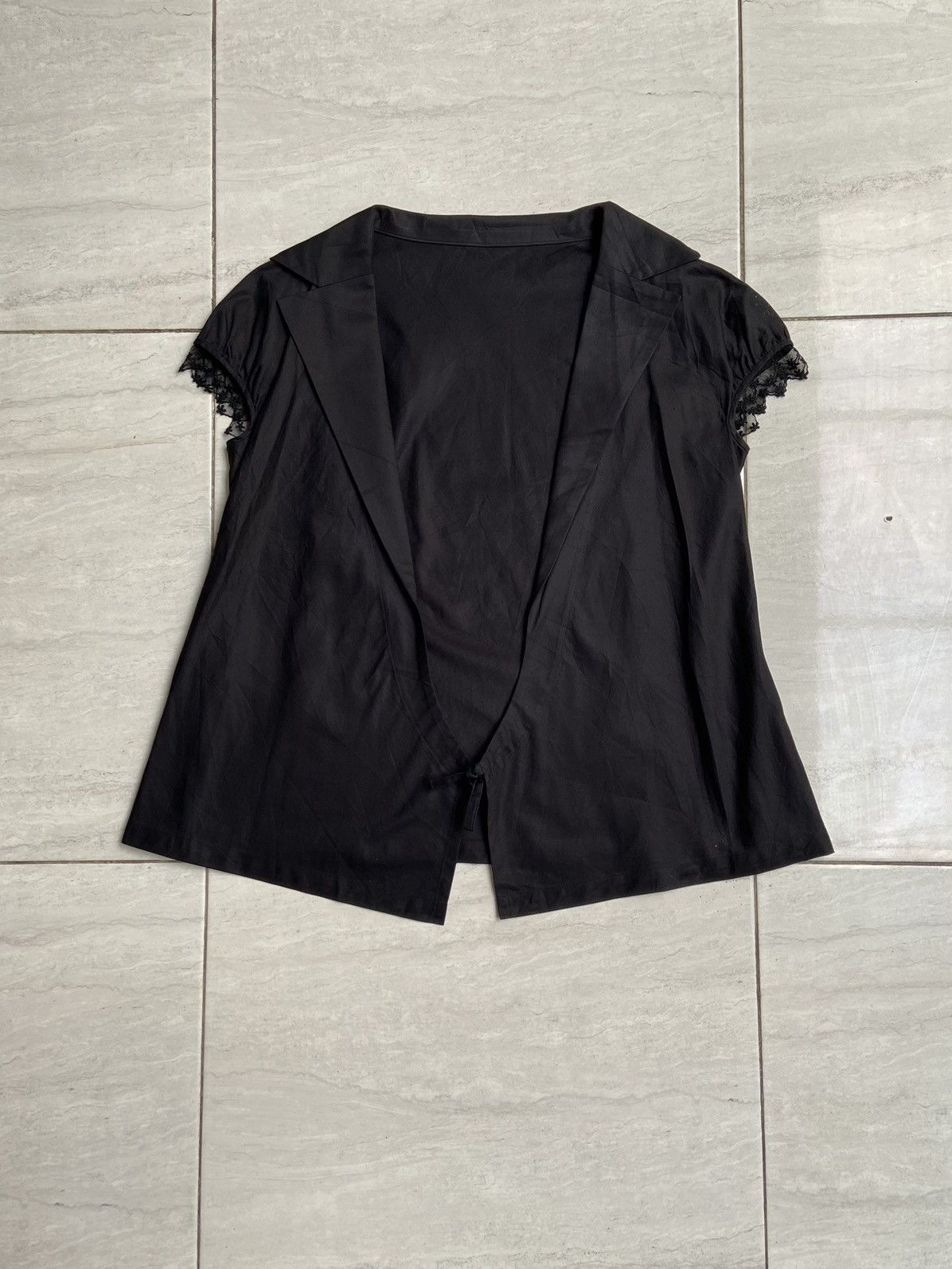 Yohji Yamamoto Yohji Yamamoto Black Outer/T-shirt Size US S / EU 44-46 / 1 - 1 Thumbnail