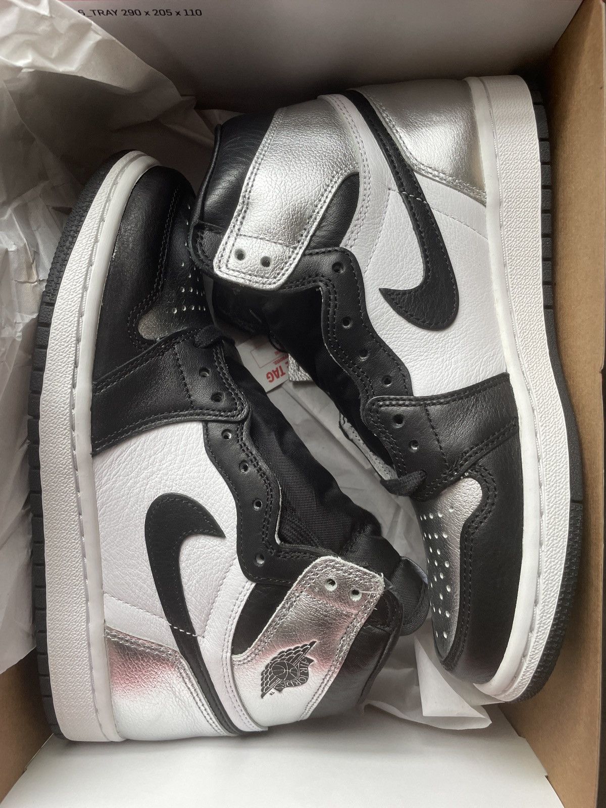 Jordan Brand × Nike SILVER TOE JORDAN 1 Size US 6.5 / IT 36.5 - 2 Thumbnail