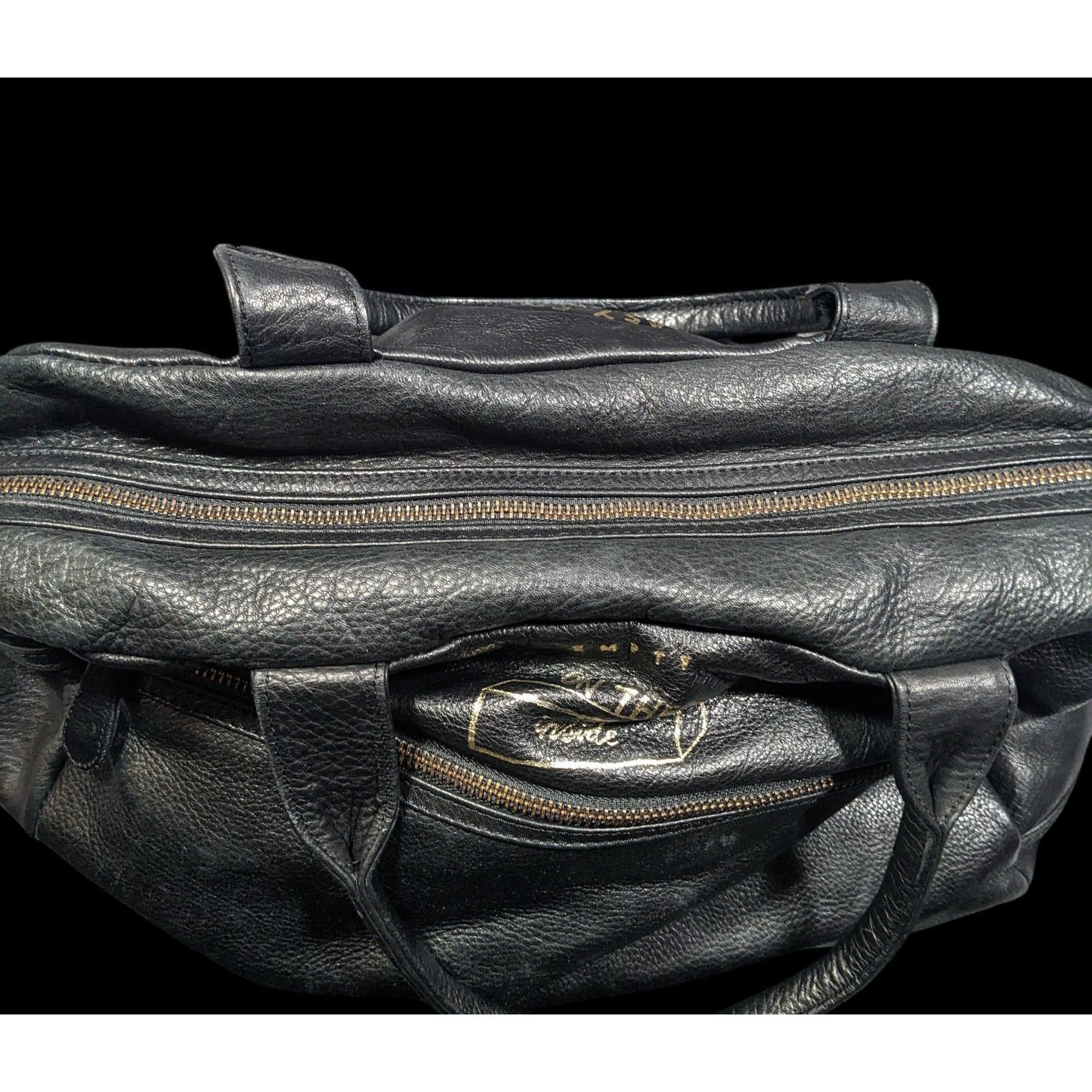 Other Paris House Black Slouchy Leather Googly Eye Bag Size ONE SIZE - 7 Thumbnail