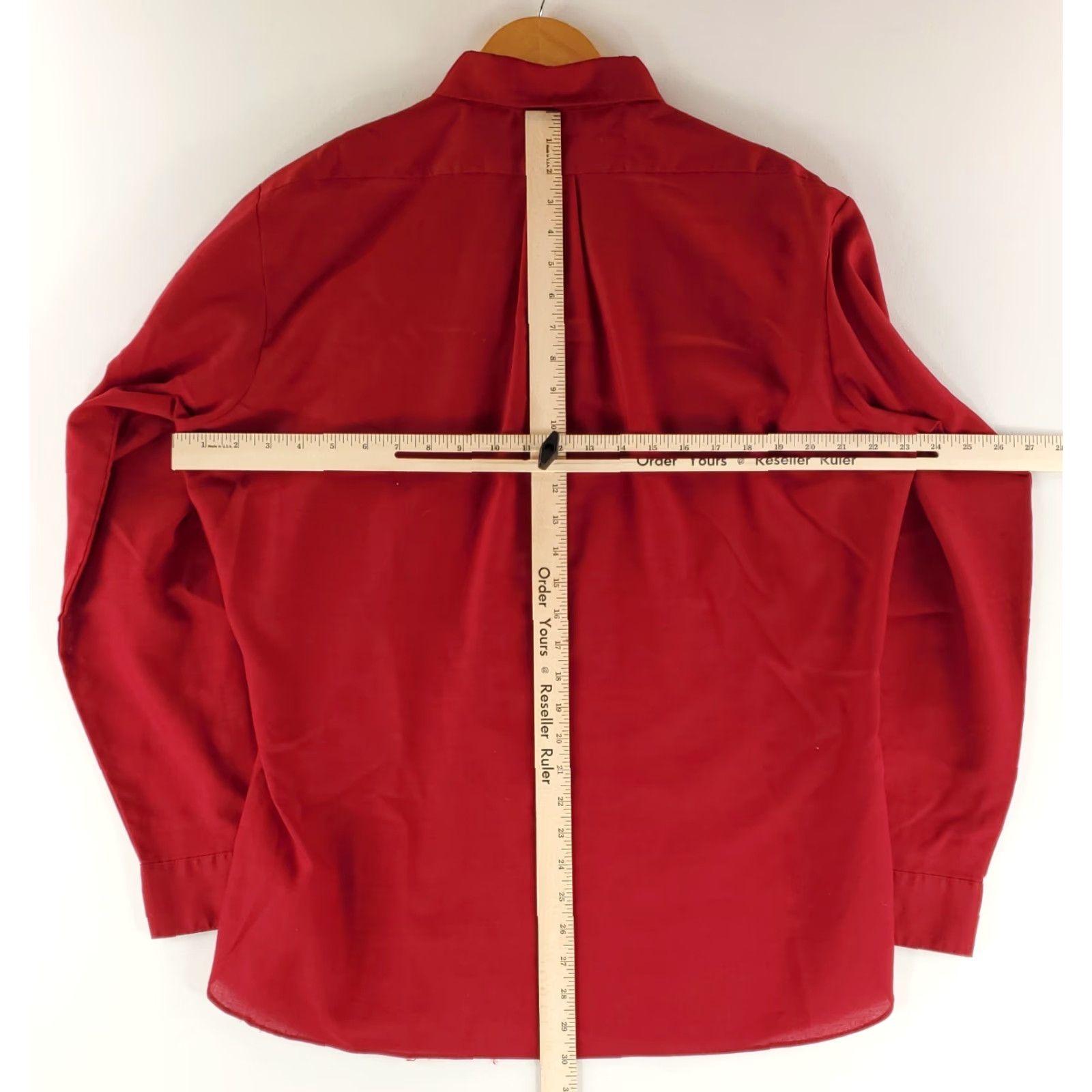 Arrow VINTAGE Arrow Cum Laude VTG 70s Decton Button Down Shirt Red Mens L 16-16.5 Tapered Mens Size US L / EU 52-54 / 3 - 6 Thumbnail