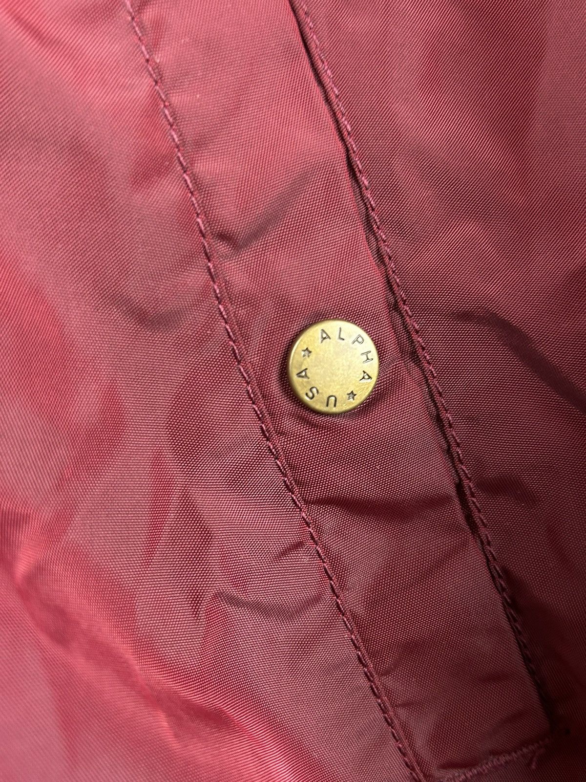 Alpha Industries Alpha Indistries Lightweight MA1 Bomber Jacket In Bordo Size US M / EU 48-50 / 2 - 4 Thumbnail