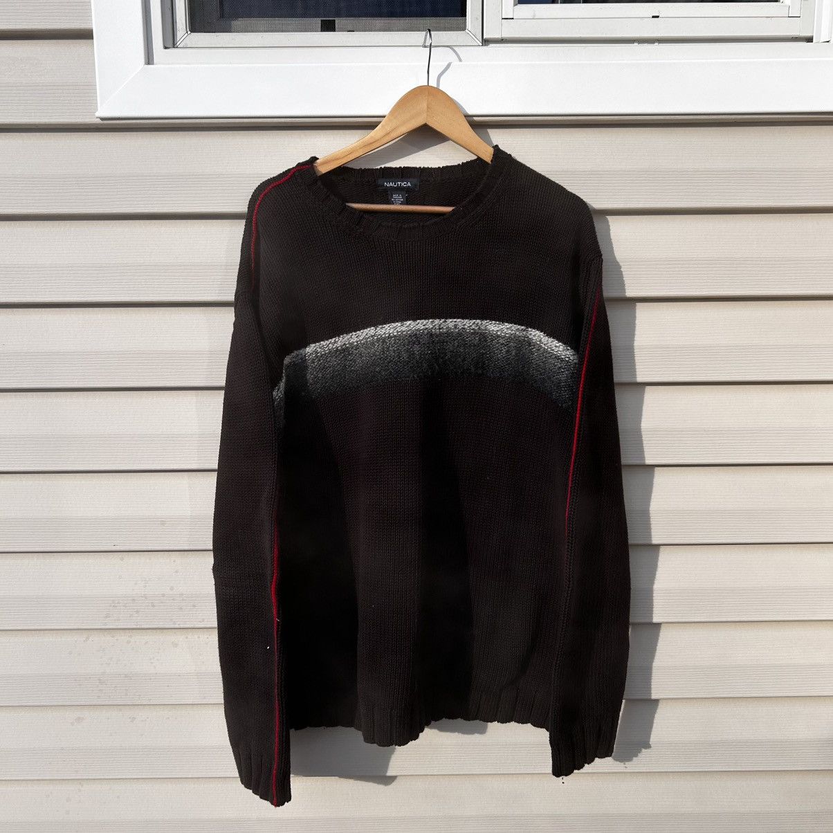 Nautica × Vintage 90s Nautica textured sweater Size US XXL / EU 58 / 5 - 1 Thumbnail
