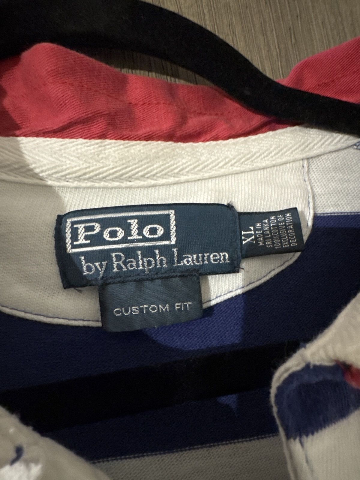 Polo Ralph Lauren Vintage Polo Ralph Lauren Striped Scribble Rugby Size US XL / EU 56 / 4 - 3 Thumbnail