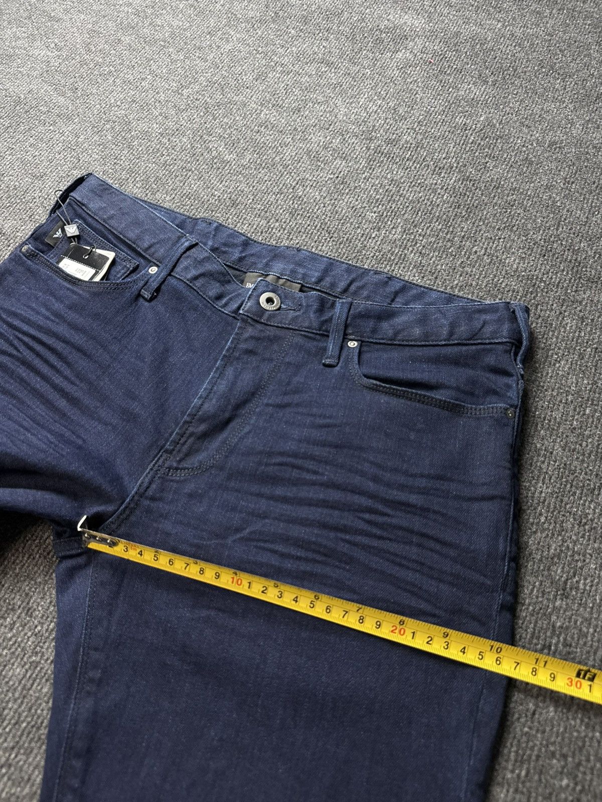 Emporio Armani NWT 00s Luxury Emporio Armani J06 Slim Fit Jeans Dark Blue Size US 30 / EU 46 - 22 Thumbnail