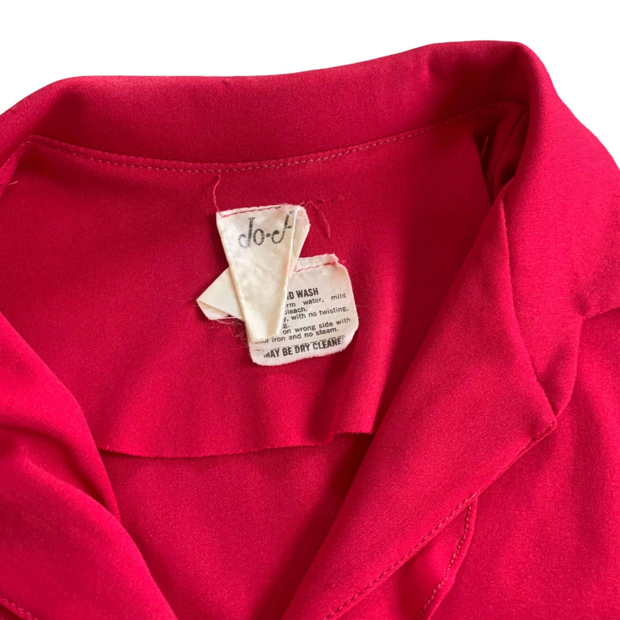 Vintage Vintage Jo-A-Ly Pink Ruffle Midi Dress S Size S / US 4 / IT 40 - 4 Thumbnail