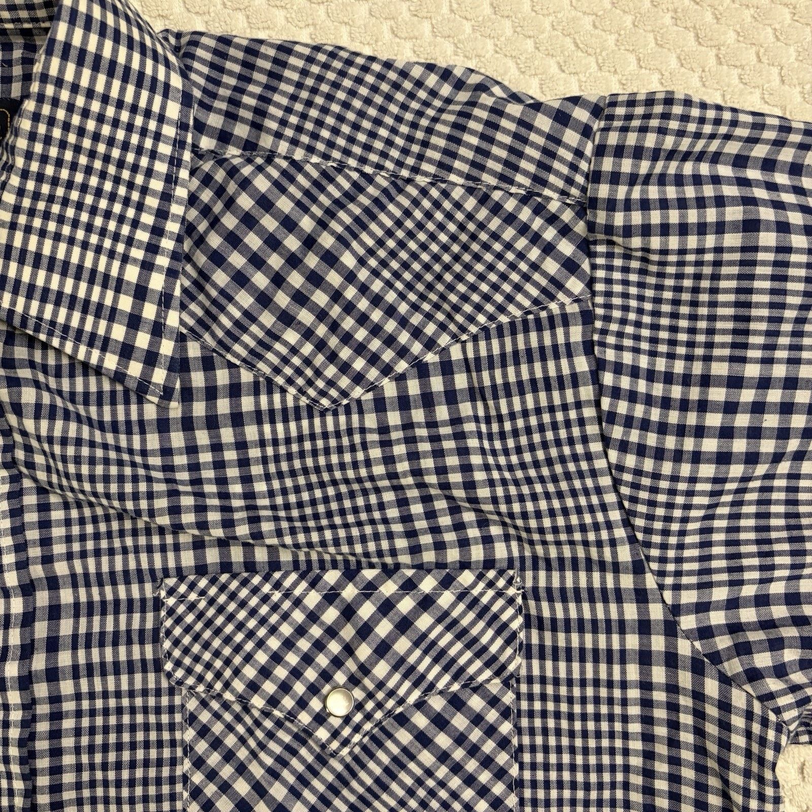 Panhandle Slim Panhandle Slim Mens L Plaid Short Sleeve Western Pearl Snap Size US L / EU 52-54 / 3 - 4 Thumbnail