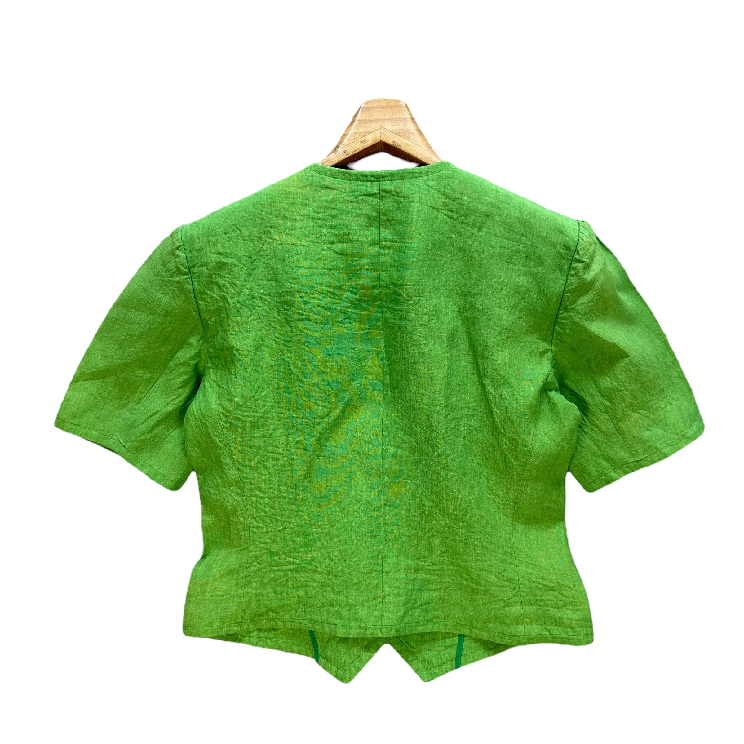 Yves Saint Laurent YVES SAINT LAURENT Short Sleeve Cropped Jacket #A45-1068 Size M / US 6-8 / IT 42-44 - 10 Thumbnail