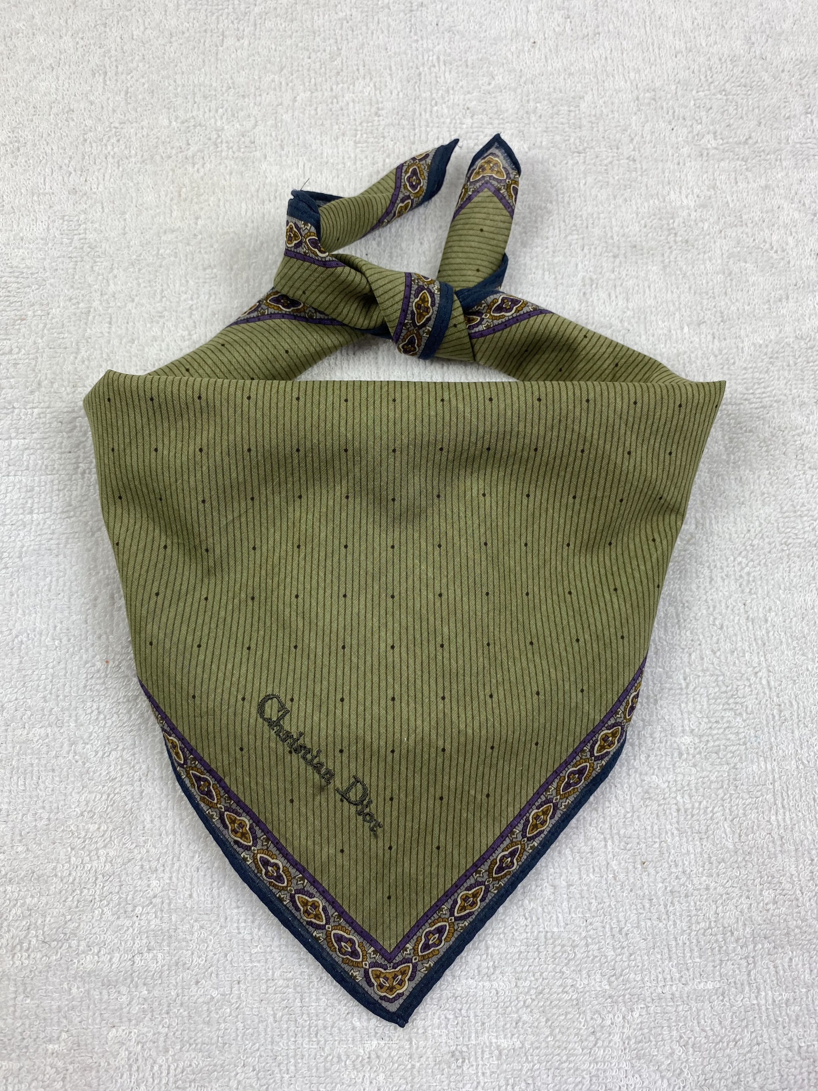 Vintage Christian Dior Handkerchief / Bandana / Neckerchief Size ONE SIZE - 1 Thumbnail
