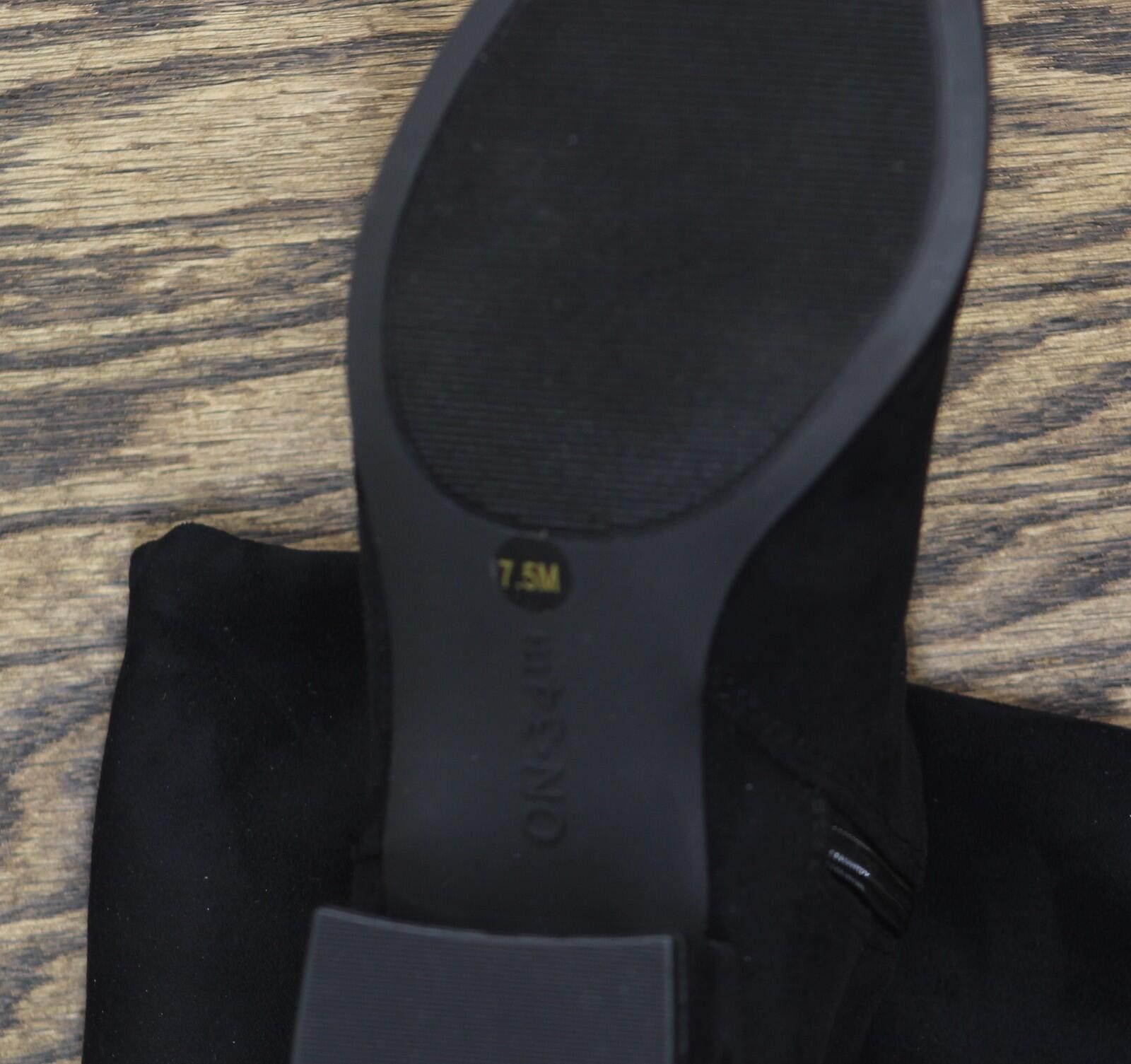Other Nwt On 34th Over The Knee Dress Boot Black Microsuede 7.5m Size US 7.5 / IT 37.5 - 9 Thumbnail