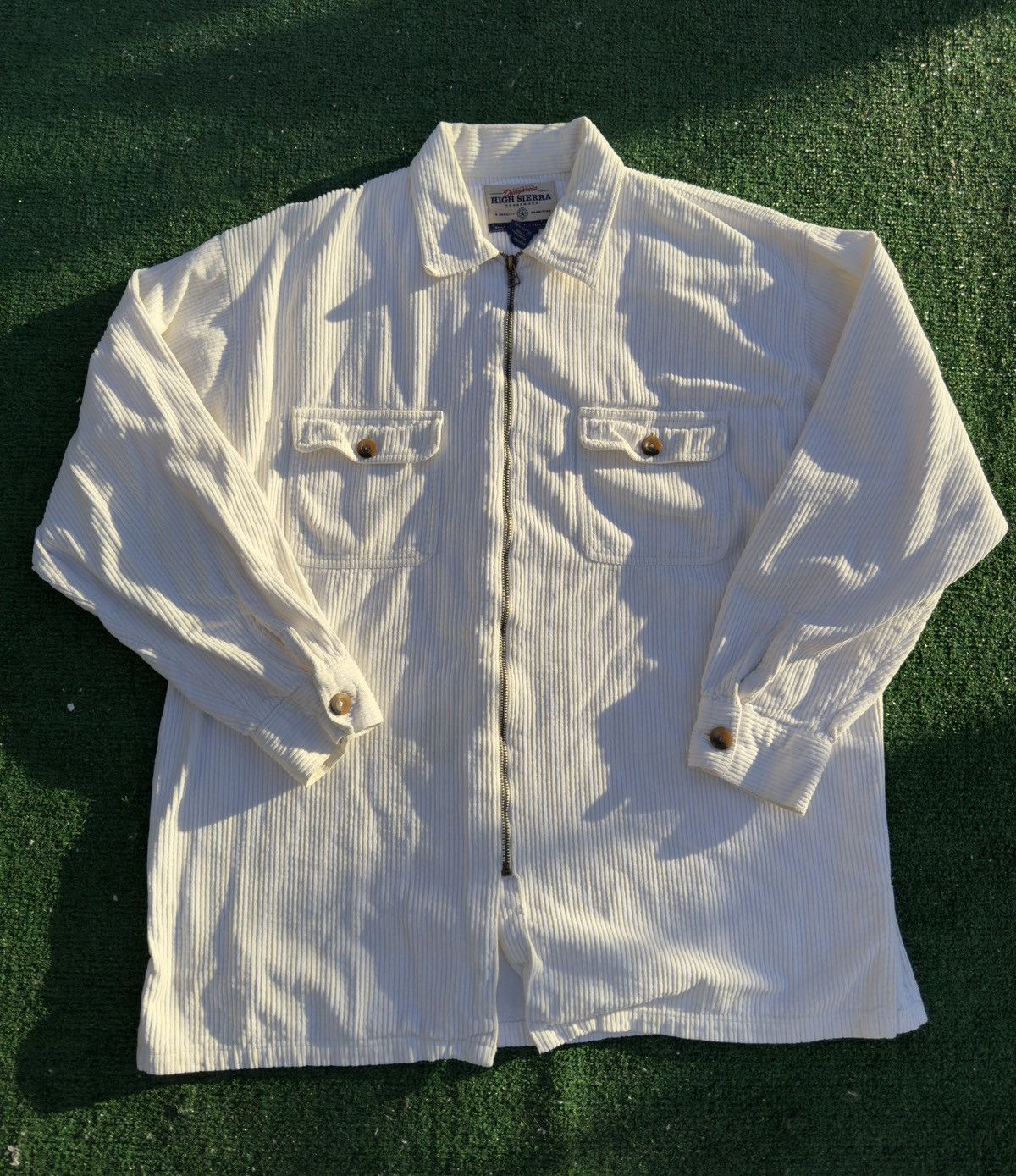 High Sierra High Sierra White Corduroy Jacket Size US L / EU 52-54 / 3 - 1 Thumbnail