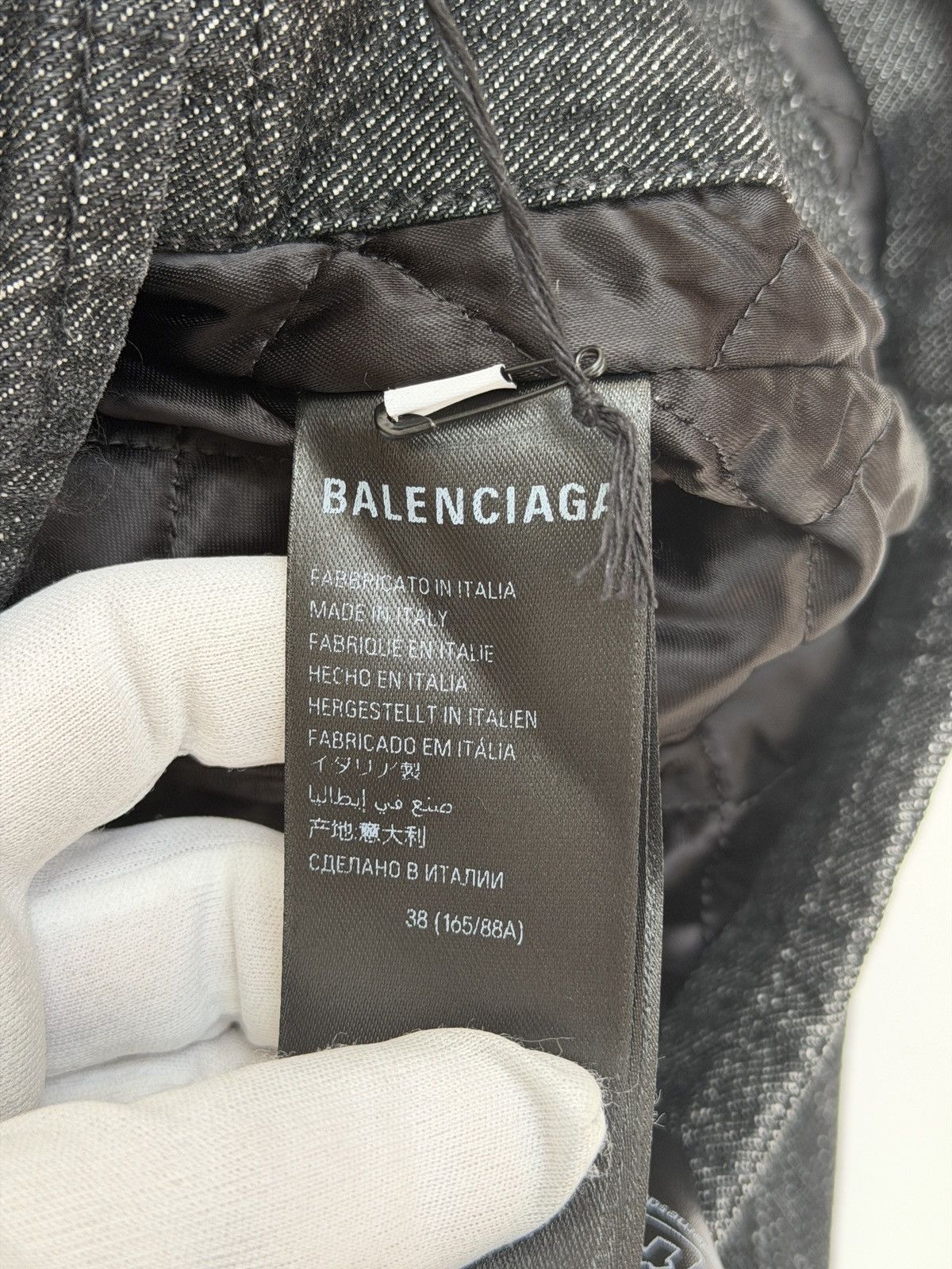 Balenciaga Balenciaga SS23 Mudshow Shrunk Racer Denim Jacket Size S / US 4 / IT 40 - 9 Thumbnail