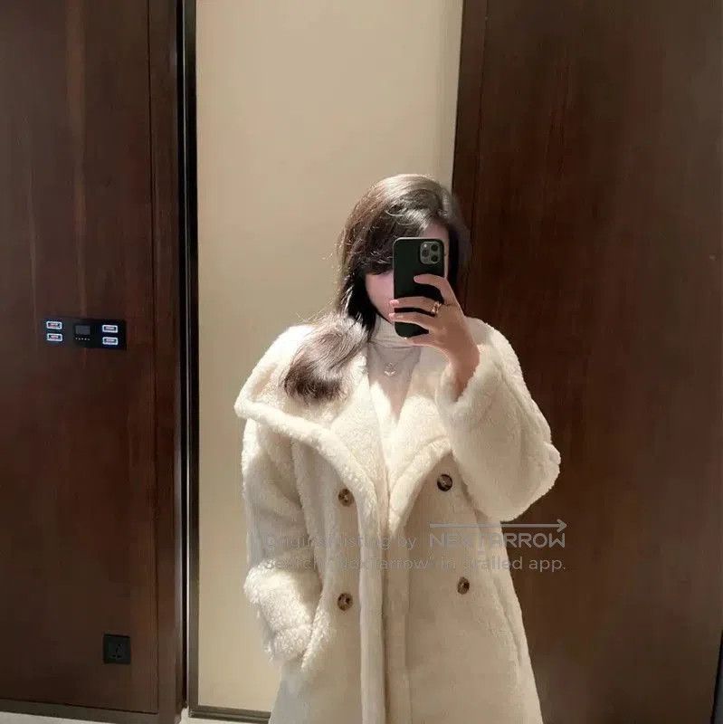 Max Mara MaxMara White Alpaca Wool Women's Coat . Size S / US 4 / IT 40 - 9 Thumbnail