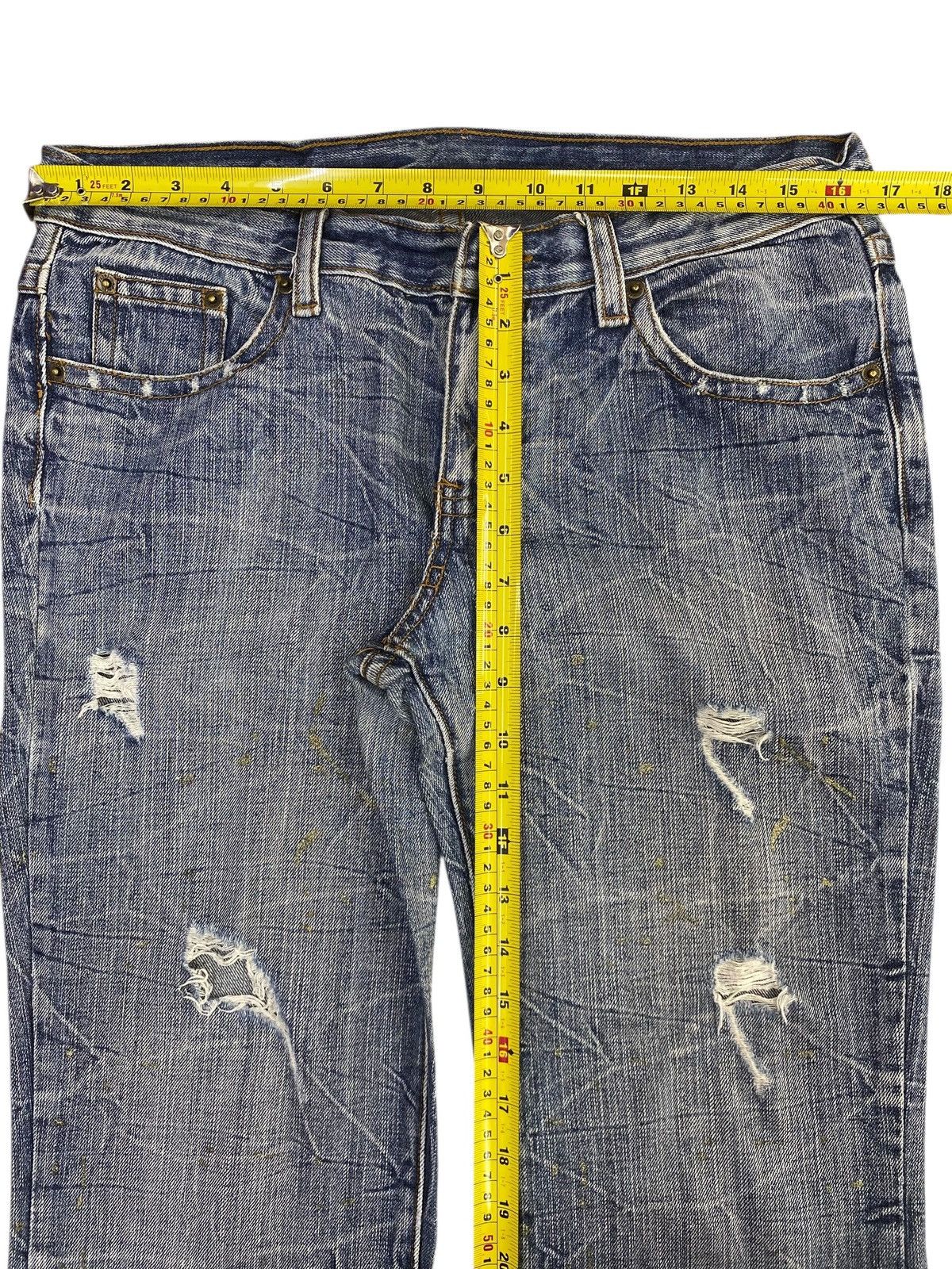 Japanese Brand Japanese Brand Gold Splash Honey Comb Style Flare Jeans Size US 34 / EU 50 - 6 Thumbnail