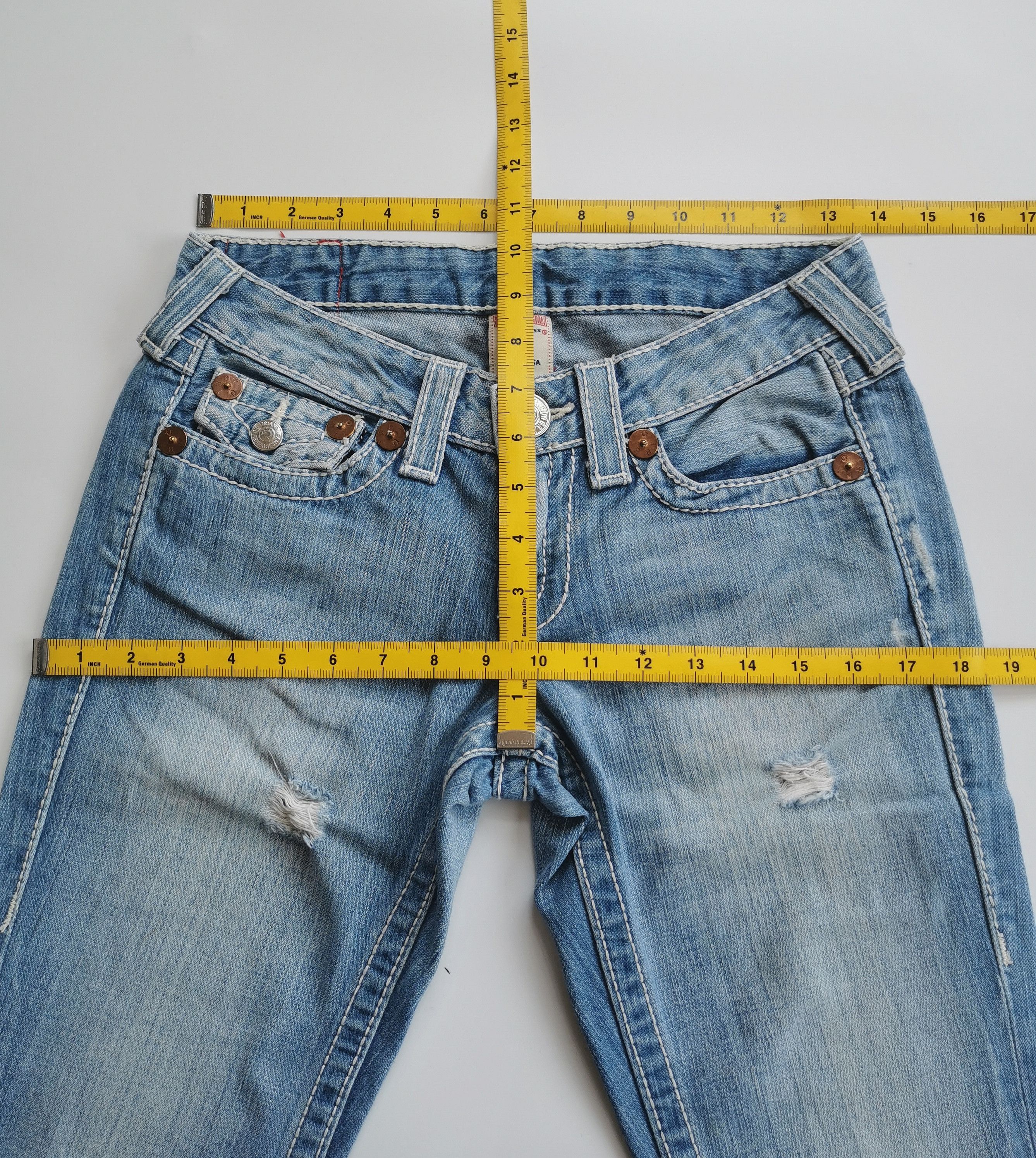 True Religion Vintage TRUE RELIGION American Japanese Style Bootcut Jeans Size 27" / US 4 / IT 40 - 7 Thumbnail