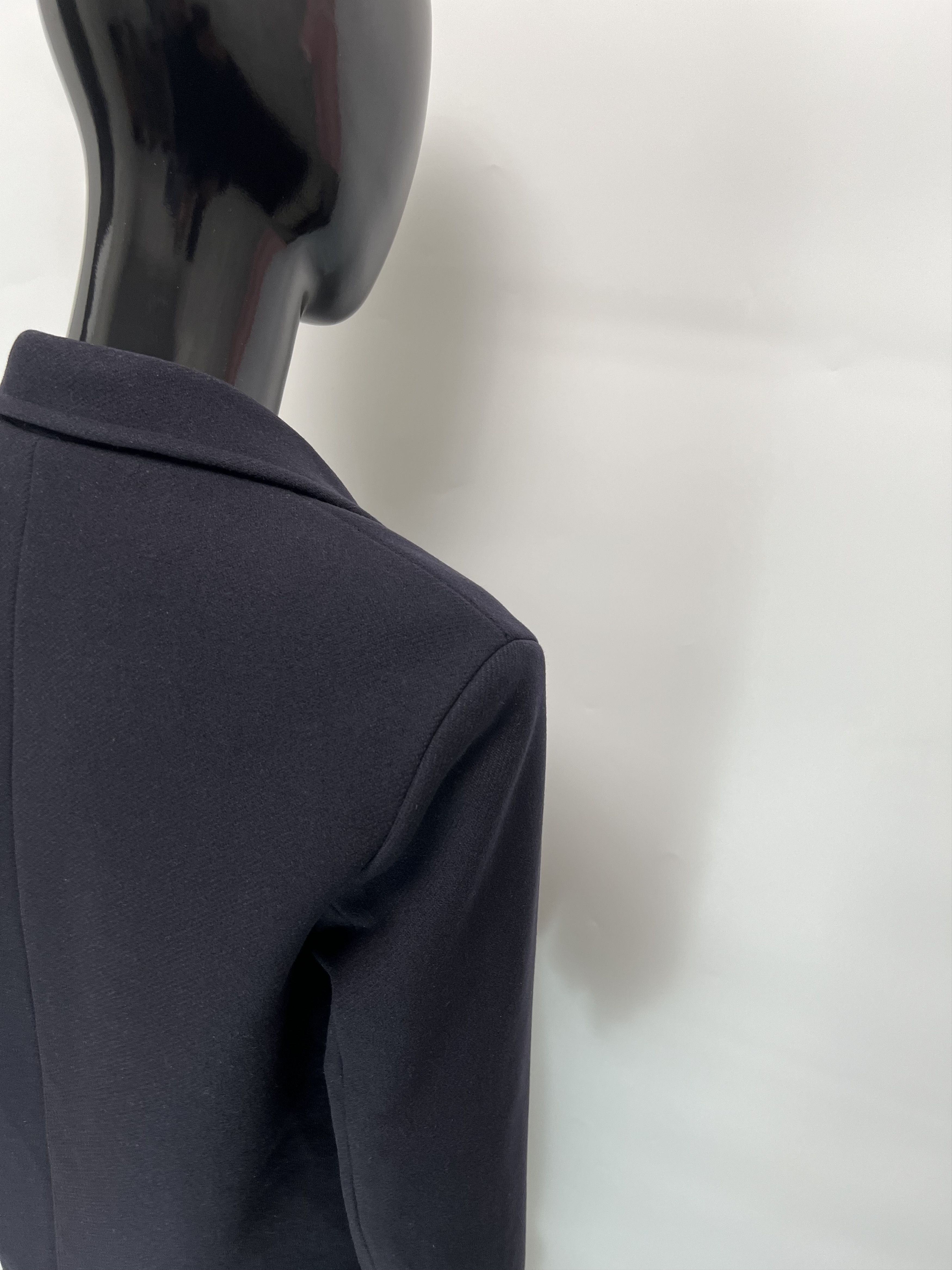 Sandro Sandro Navy Blue Wool Biker Jacket Size 38 Size M / US 6-8 / IT 42-44 - 12 Thumbnail