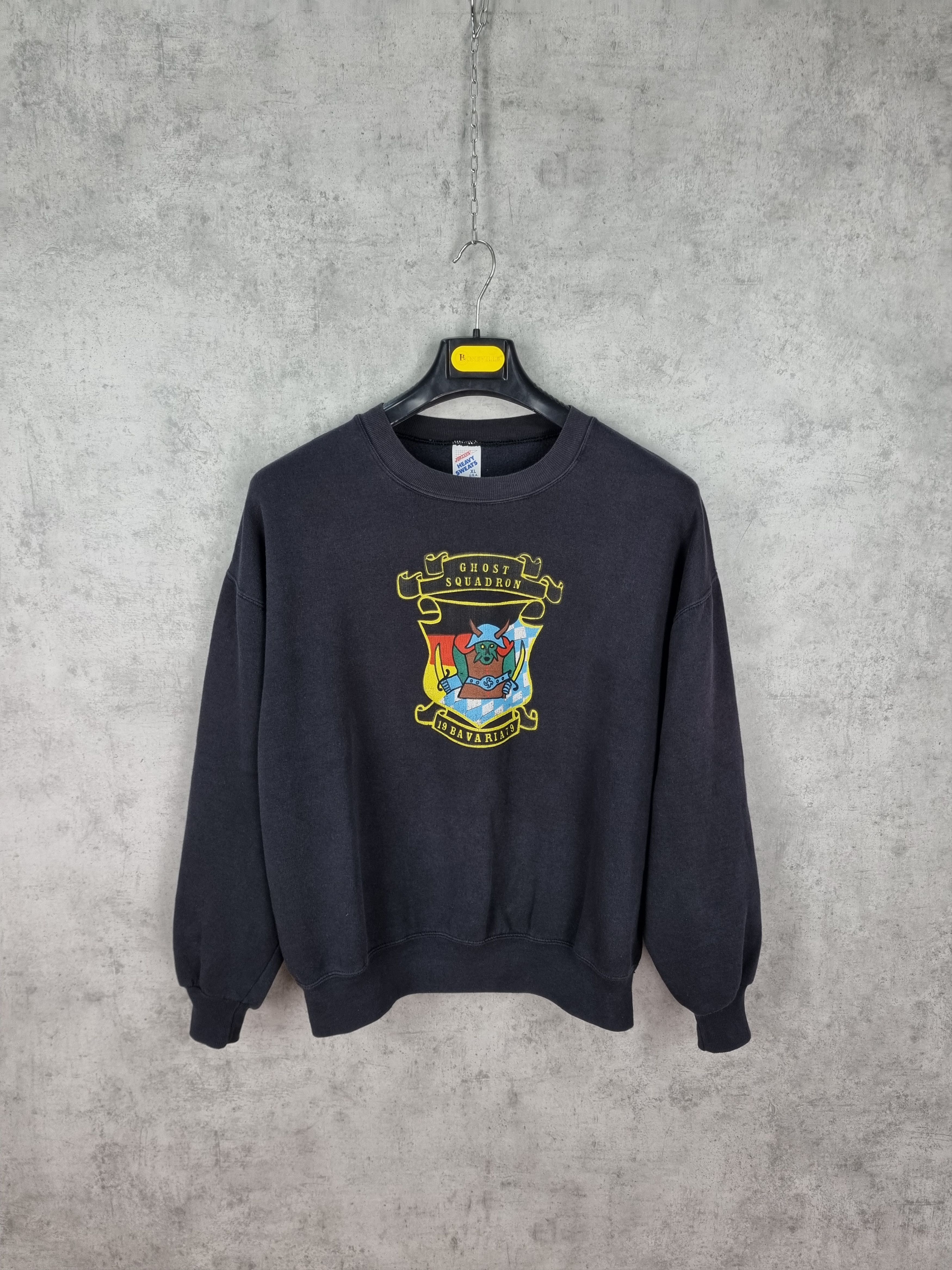 Jerzees × Vintage 1979 Ghost Squadron Bavaria Confederate Air Force Sweatshirt Size US M / EU 48-50 / 2 - 2 Thumbnail