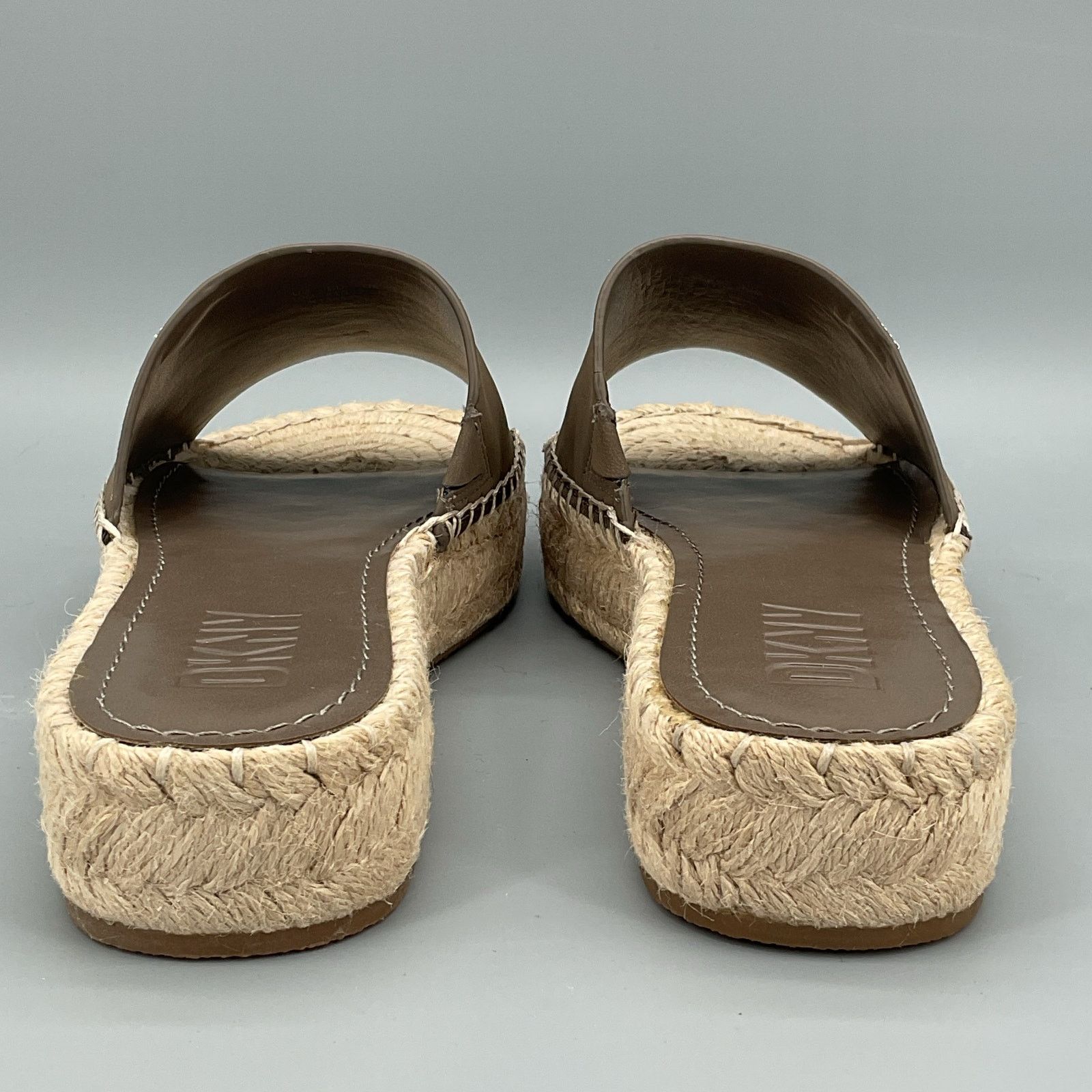 DKNY DKNY Women Camillo Espadrille Slide Sandals Brown Sz 10M Size US 10 / IT 40 - 4 Thumbnail