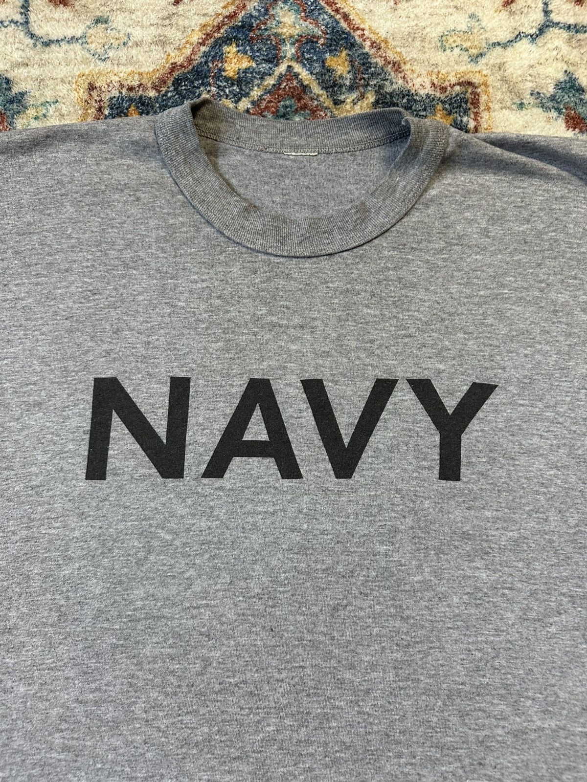 Vintage Vintage U.S NAVY Spellout T-shirt Size XL Size US XL / EU 56 / 4 - 4 Thumbnail