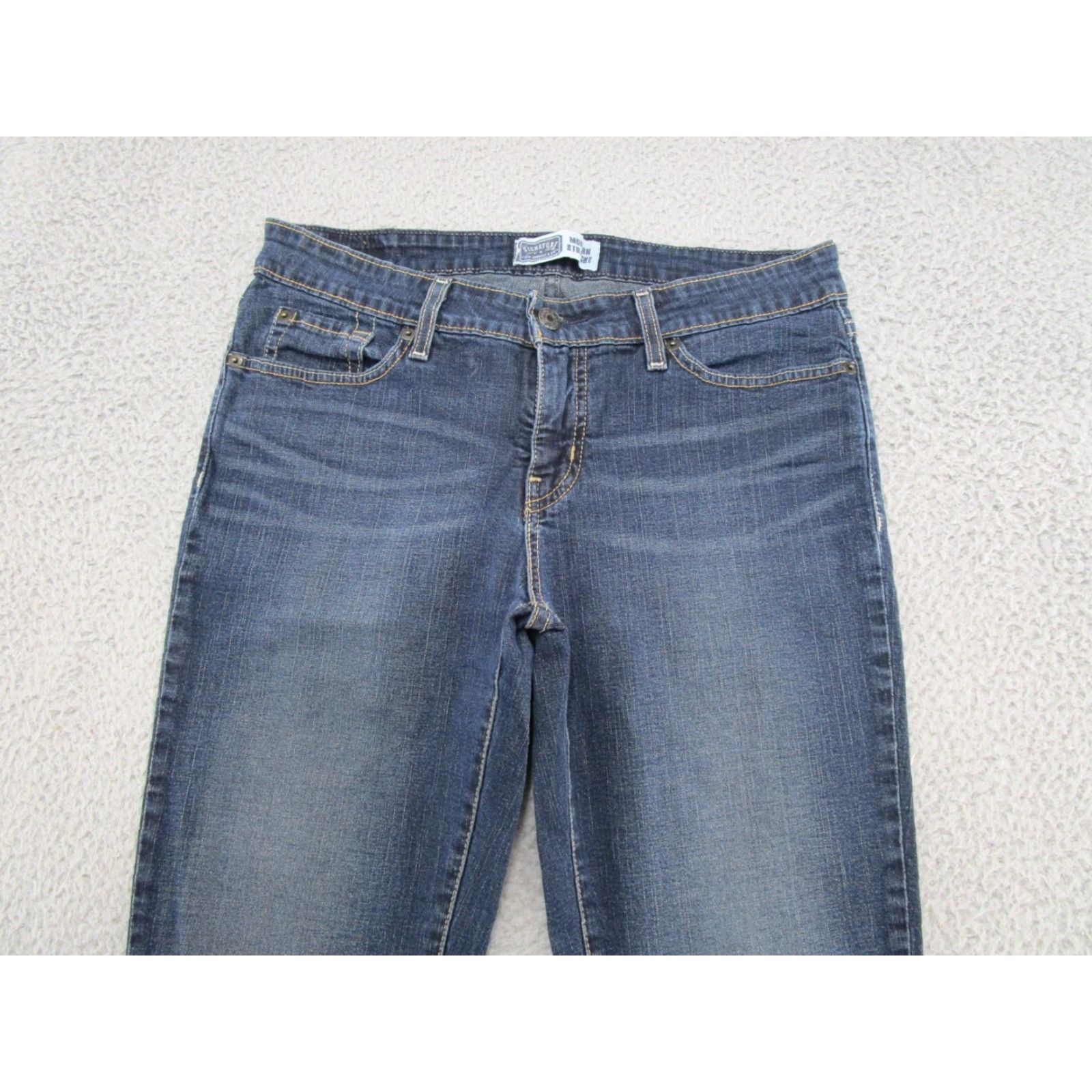 Levi's VINTAGE Levi's Modern Straight Blue Denim Jeans Women 8 Stretch Cotton Size 30" / US 8 / IT 44 - 3 Thumbnail