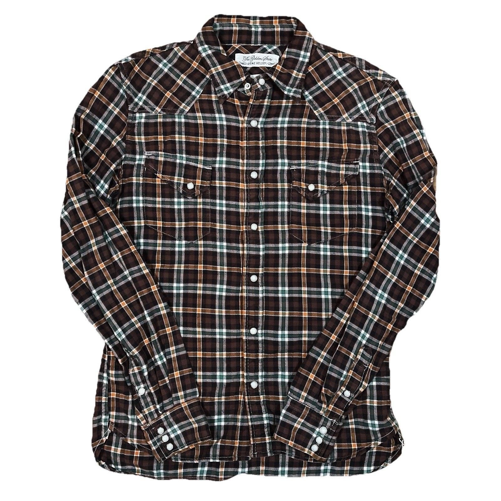 Remi Relief Golden State Remi Plaid Pearl Snap Shirt Fit Japan Western Size US S / EU 44-46 / 1 - 2 Thumbnail