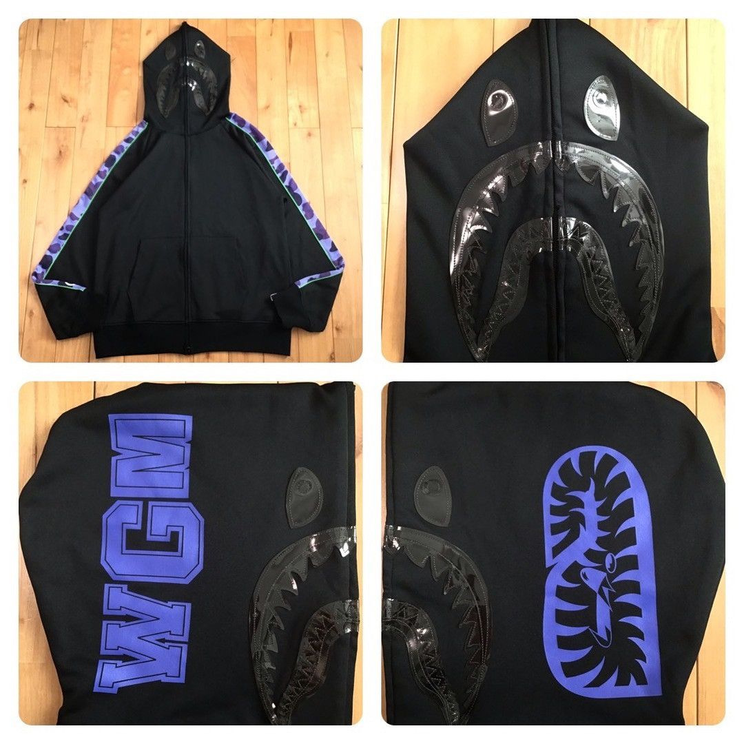 Bape BAPE CAMO Jersey Shark Full Zip Hoodie a bathing ape Size US XL / EU 56 / 4 - 1 Thumbnail