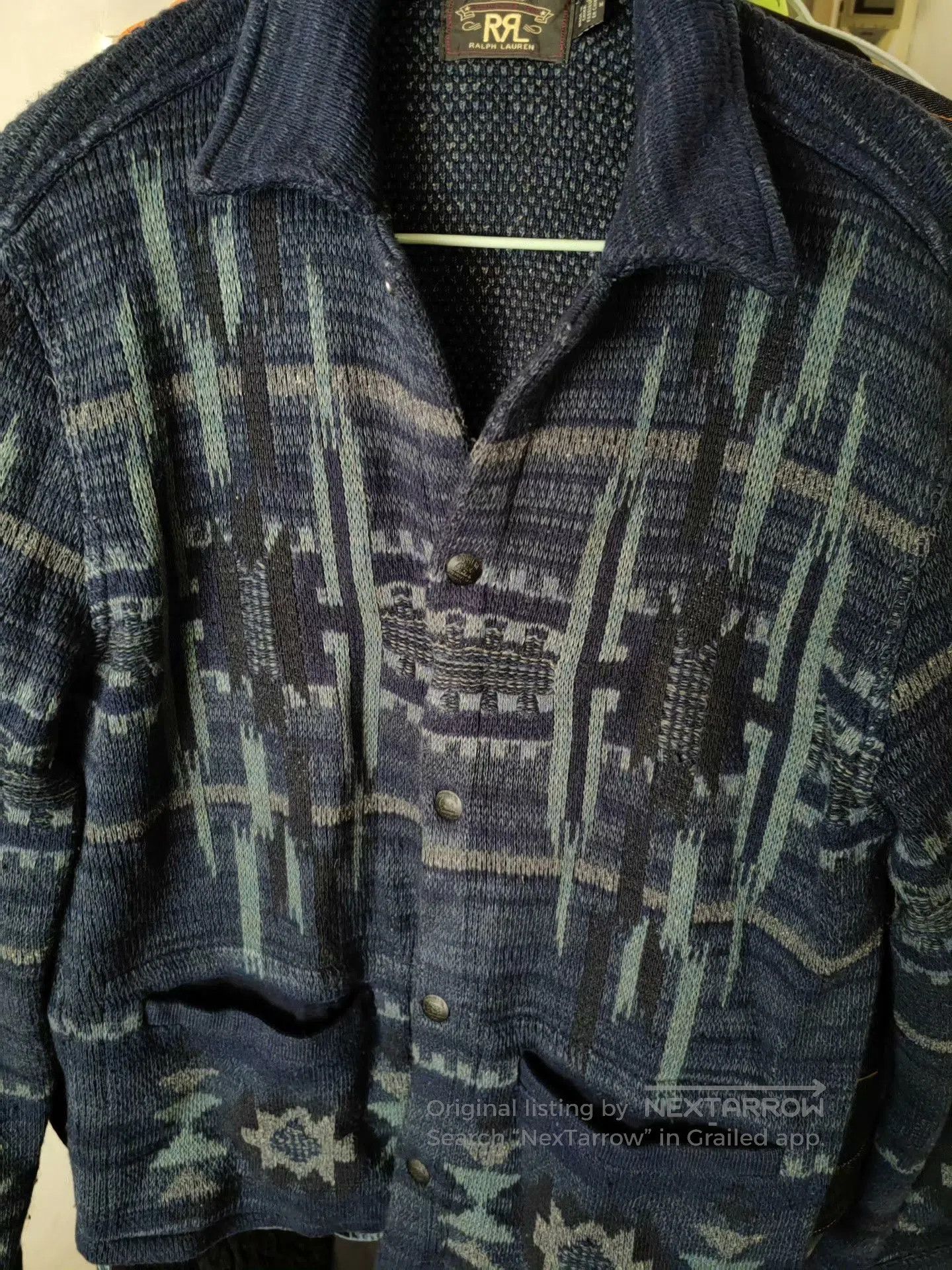 RRL Ralph Lauren RRL Indigo Workshirt Sweater. Size US M / EU 48-50 / 2 - 1 Thumbnail