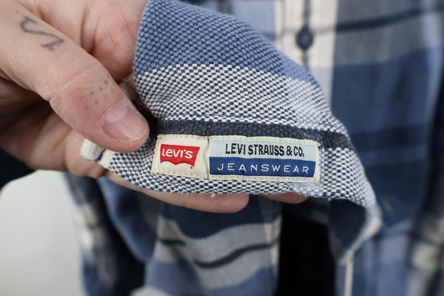 Levi's Vintage 90s Levis Baggy Cotton Flannel Button Shirt Plaid Size US XXL / EU 58 / 5 - 6 Thumbnail