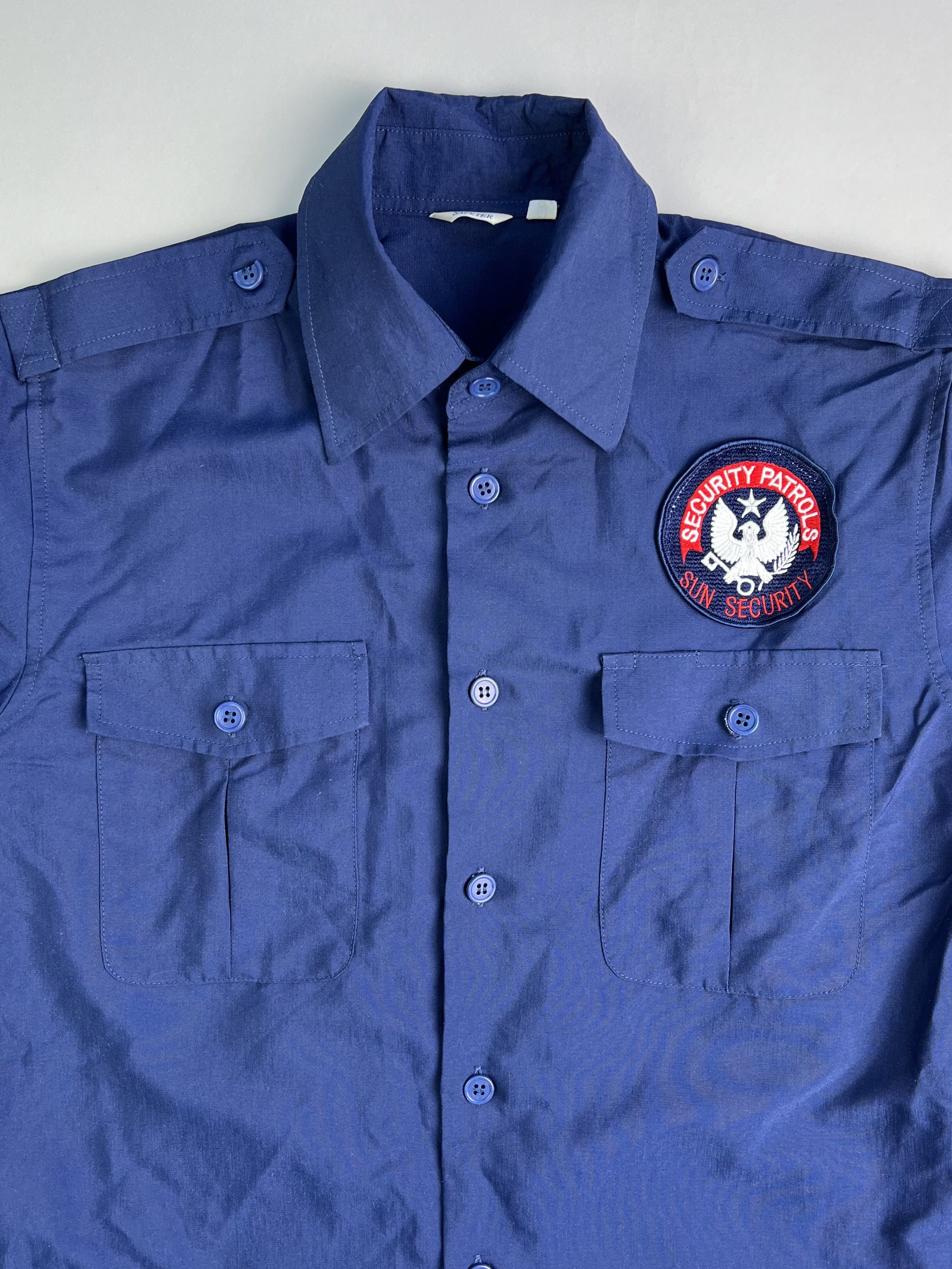 Vintage Work Shirt Vintage Safeter Blue Medium Size US M / EU 48-50 / 2 - 2 Thumbnail