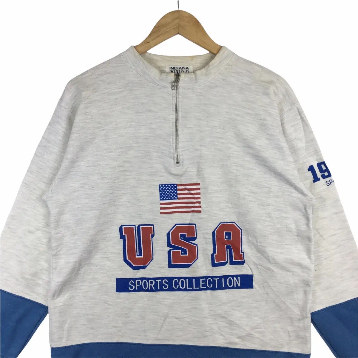 Vintage Vtg INDIANA NYSC USA Sports Collection Sweater State Union Size US L / EU 52-54 / 3 - 2 Thumbnail