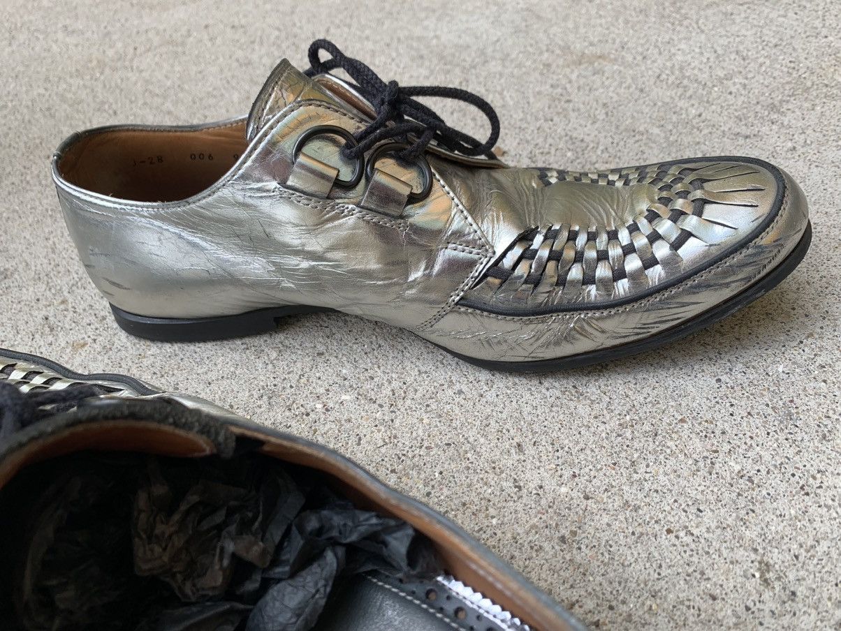 Number (N)ine Number (N)ine SS04 Silver Derby Shoes Size US 9 / EU 42 - 14 Thumbnail