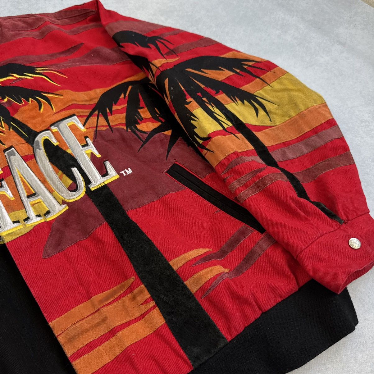 Jeff Hamilton × Vintage VINTAGE 90s SCARFACE x JEFF HAMILTON BOMBER JACKET Sz ~3XL Size US XXL / EU 58 / 5 - 10 Thumbnail