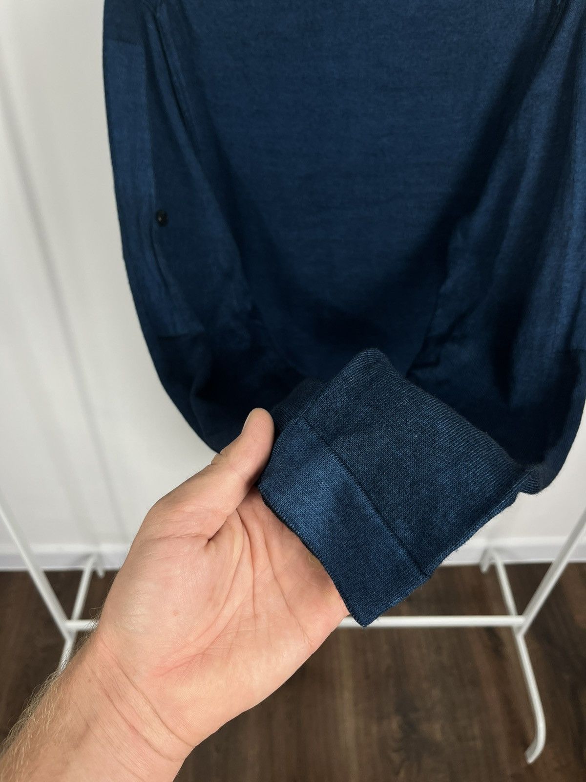Stone Island Stone Island Blue Knit Long Sleeve Sweater Pullover Crewneck Size US M / EU 48-50 / 2 - 12 Thumbnail