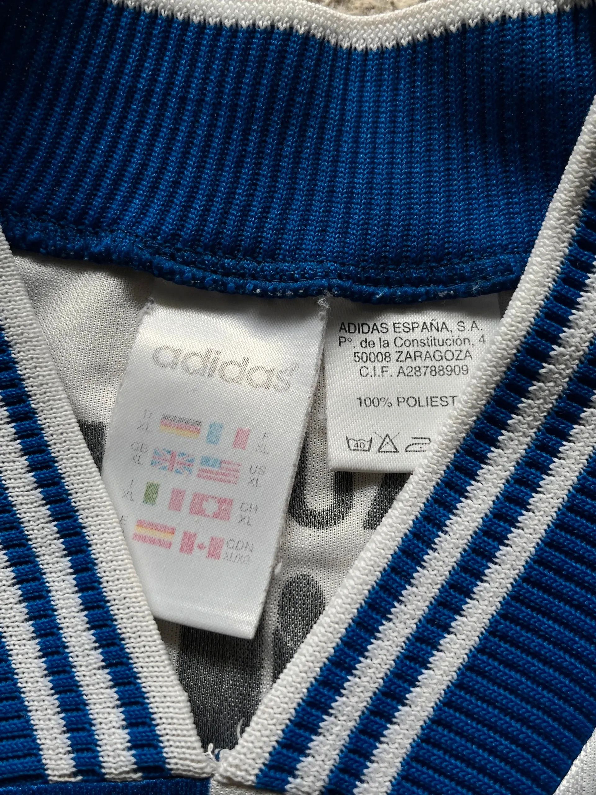 Adidas OG Adidas Vintage 1990s Football Soccer Jersey Sz XL Size US XL / EU 56 / 4 - 2 Thumbnail