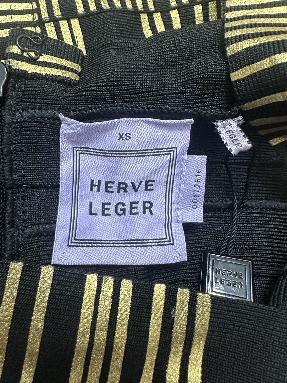 Herve Leger Herve Leger Teresa foiled dress Size XS / US 0-2 / IT 36-38 - 11 Thumbnail