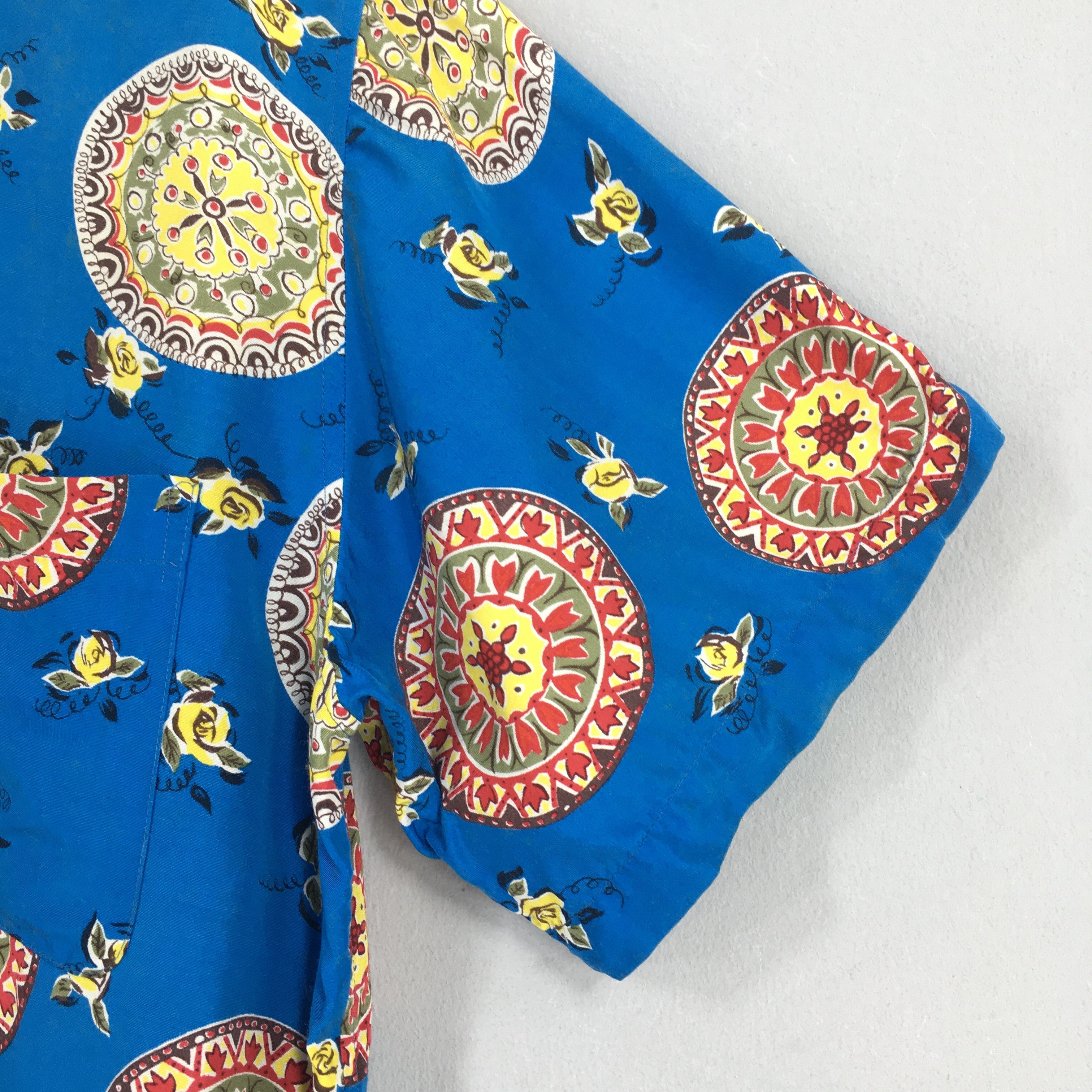 Other Vintage Aloha Floral Artwork Hawaii Rayon Shirt Large Size US L / EU 52-54 / 3 - 3 Thumbnail