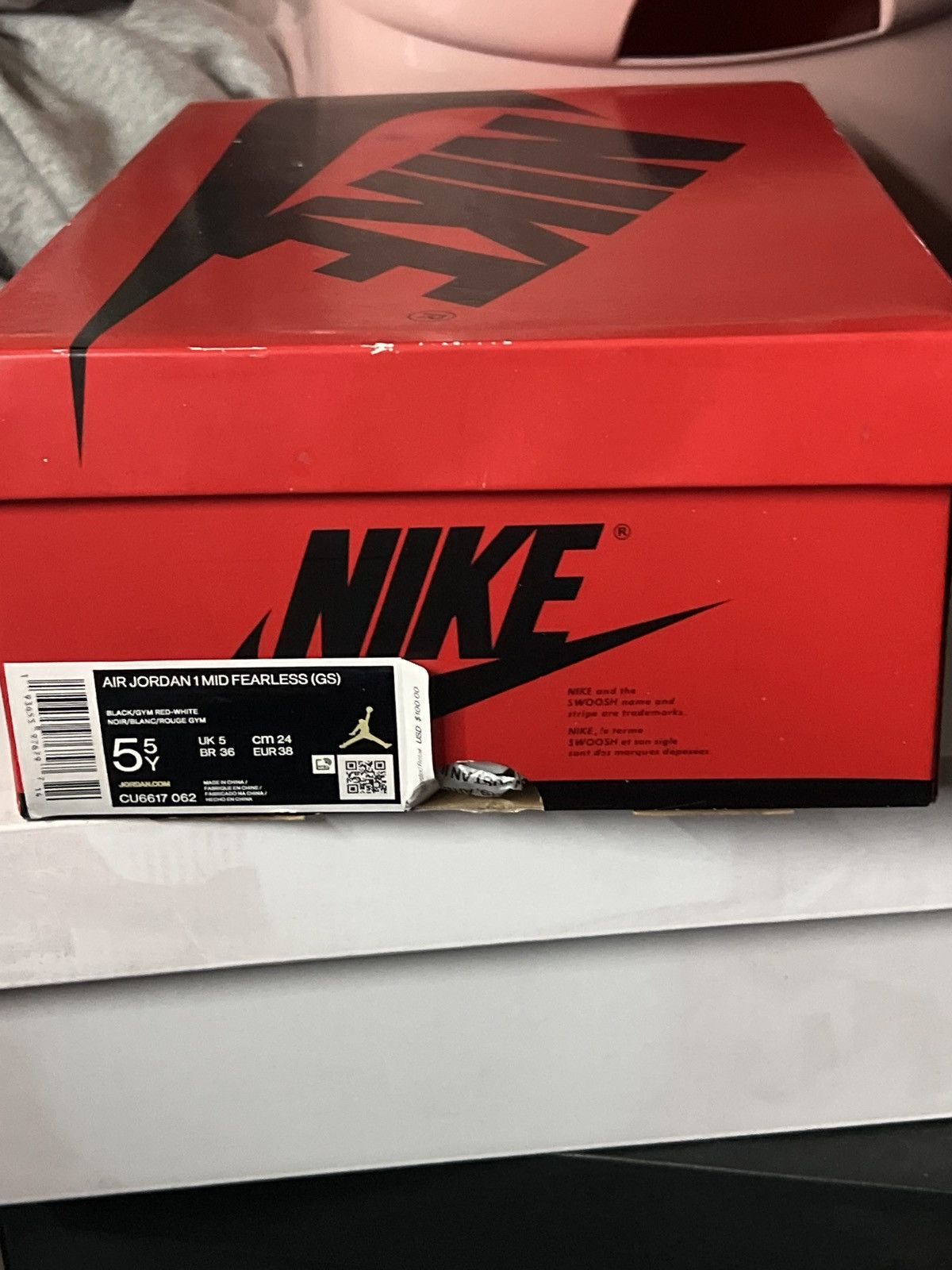 Nike 1 MID GS ‘FEARLESS’ COME FLY WITH ME Size US 5.5 / EU 38 - 1 Thumbnail