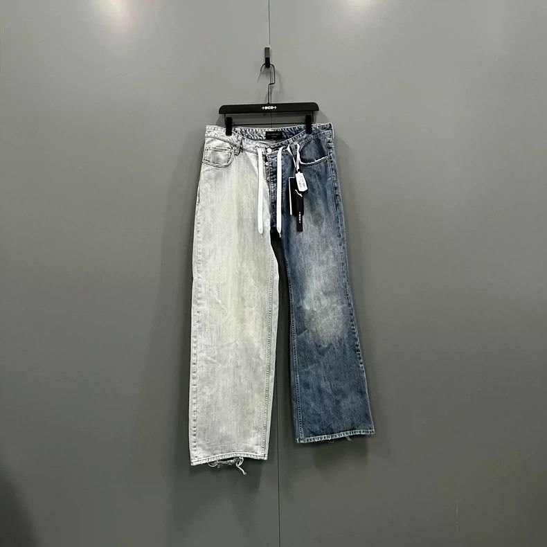 Balenciaga Balenciaga size M Asymmetrical Irregular Denim Long Pants Size US 27 - 1 Thumbnail