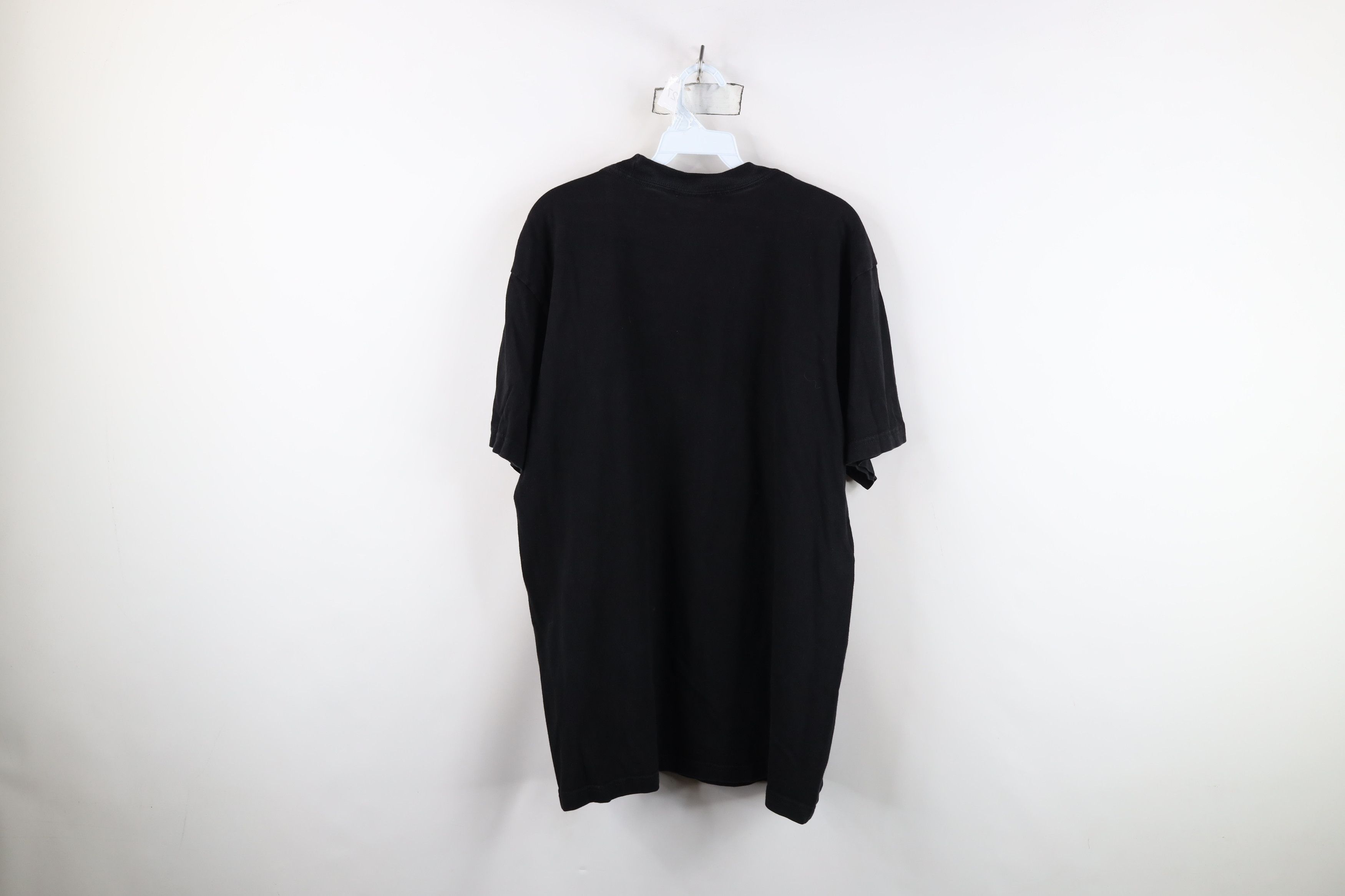 Vintage Vintage 90s Streetwear Heavyweight Cotton T-Shirt Black Size US L / EU 52-54 / 3 - 13 Thumbnail