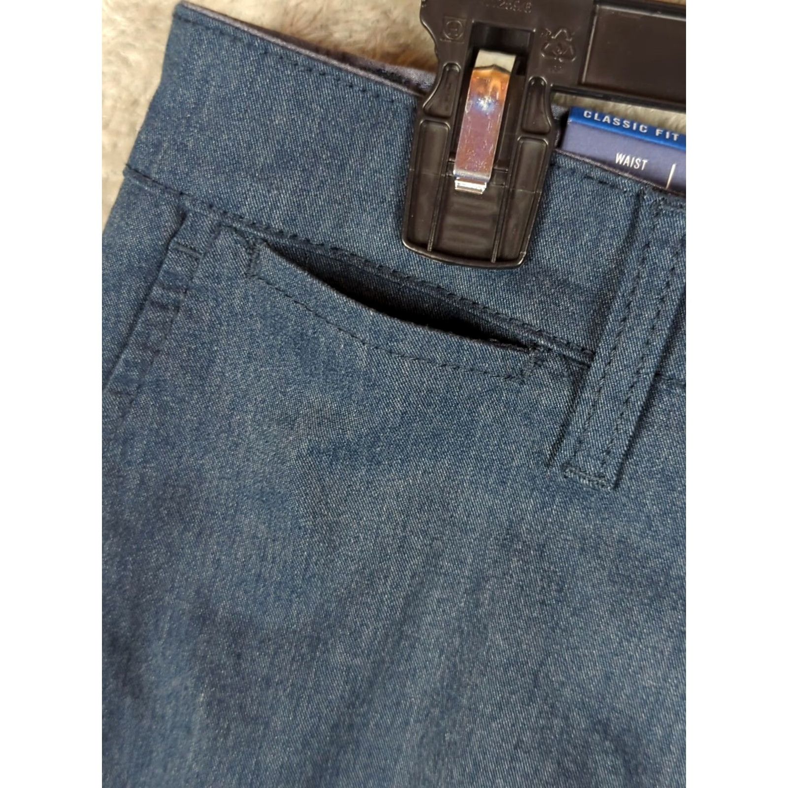 Nautica Nautica Men's Pants 33x32 Chino Classic Fit Blue NauticaFlex Logo Pockets Flat Front Straight Leg Regular Size 33 Inseam 32 Amazon/Shopper Friendly Size US 33 - 7 Thumbnail
