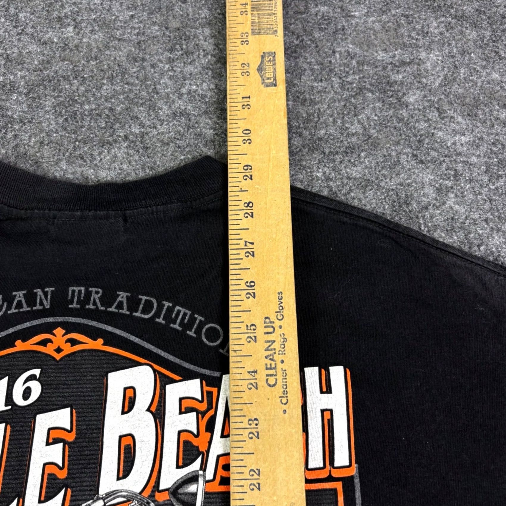 Vintage Hot Leathers Myrtle Beach 2016 Fall Rally Motorcycle T-Shirt Mens Large Black Size US L / EU 52-54 / 3 - 4 Thumbnail