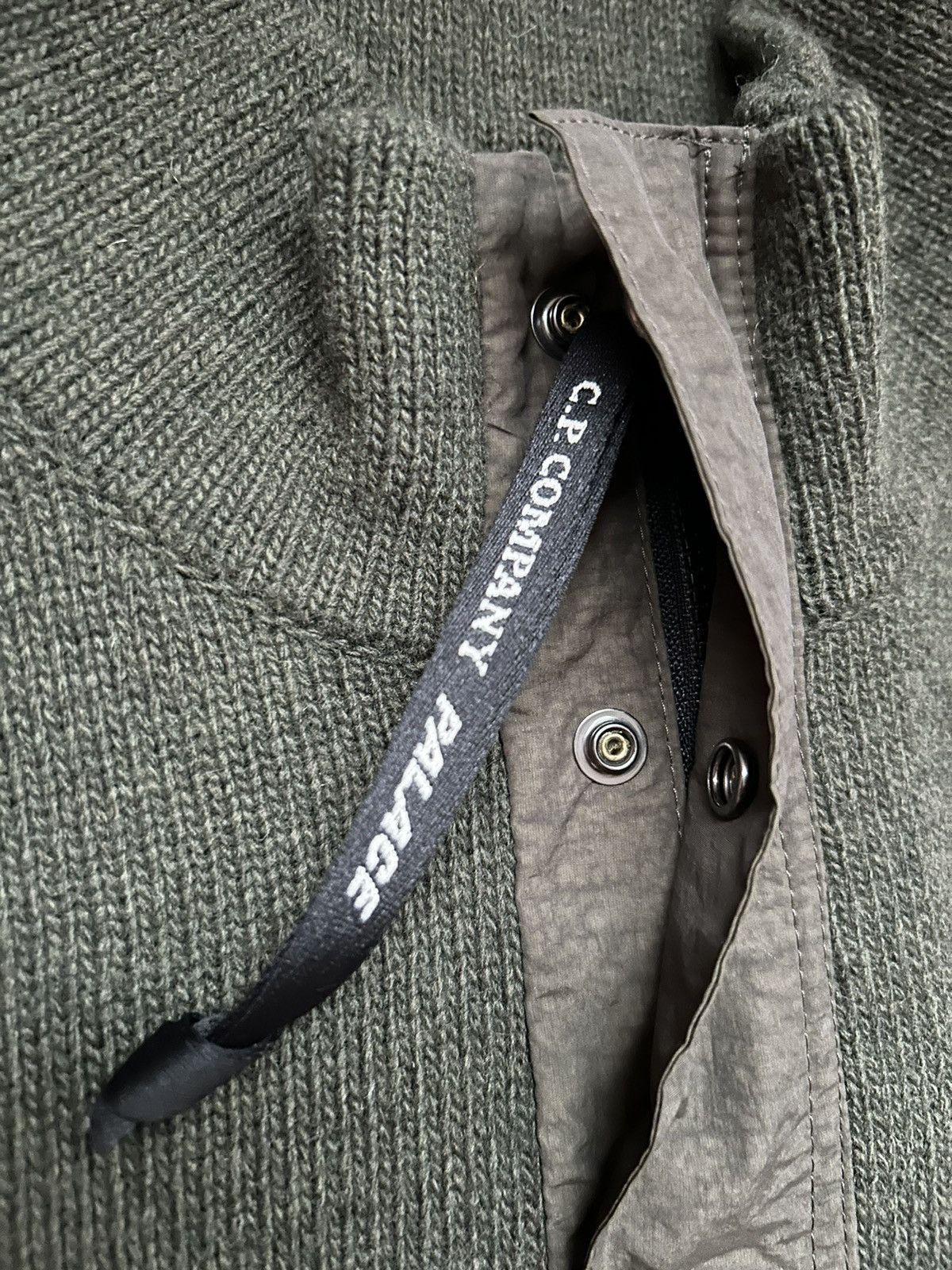 Palace x C.P. Company Funnel Neck Knit Olive