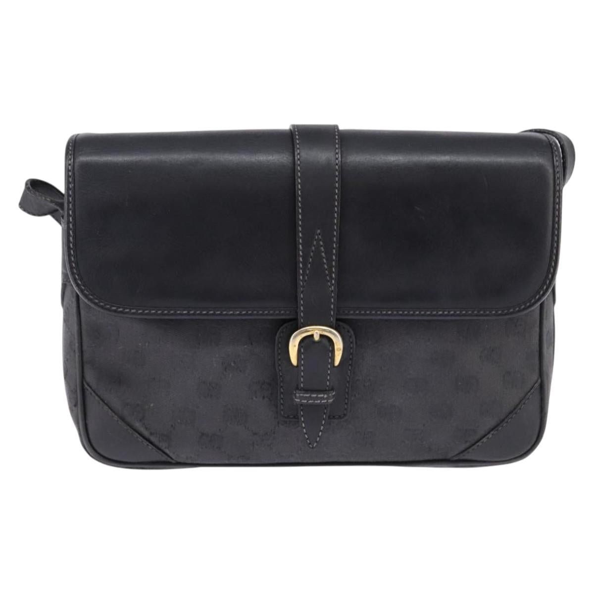Gucci GUCCI GG Canvas Shoulder Bag Black Gold 001 261 001 261 Size ONE SIZE - 2 Thumbnail