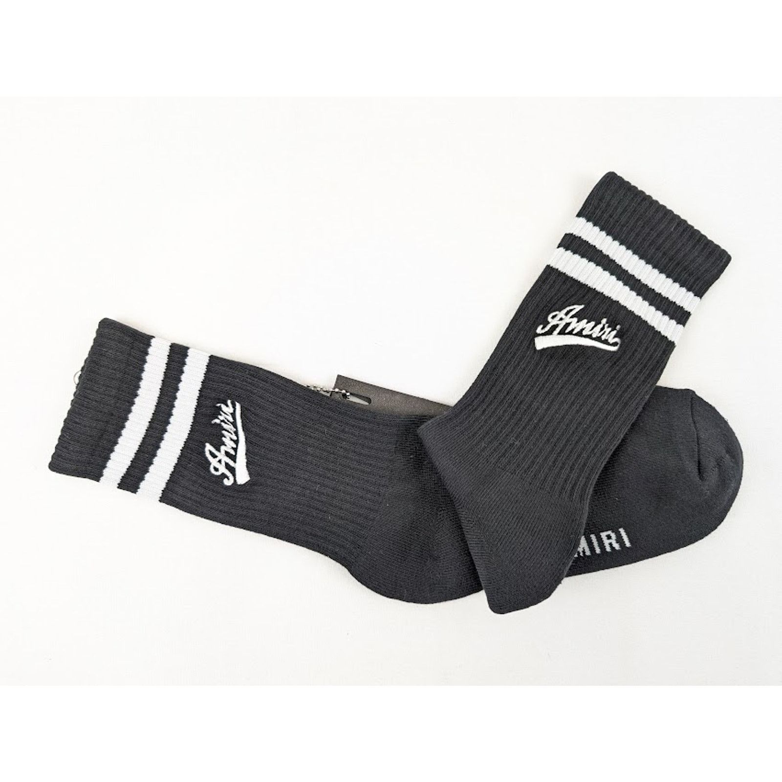 Amiri o1rshd1 Size: 45/46 / Varsty Script Socks in Black / White Size ONE SIZE - 5 Thumbnail