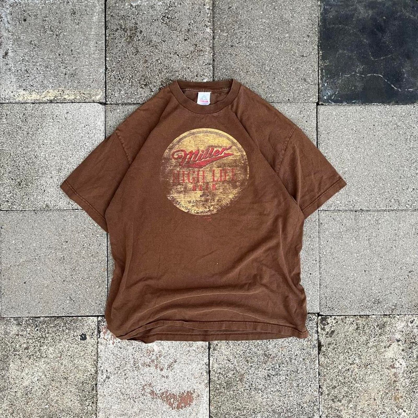 AAA Miller Hight Life Nice Faded Graphic Logo Brewing Beer Print Size US XL / EU 56 / 4 - 1 Thumbnail