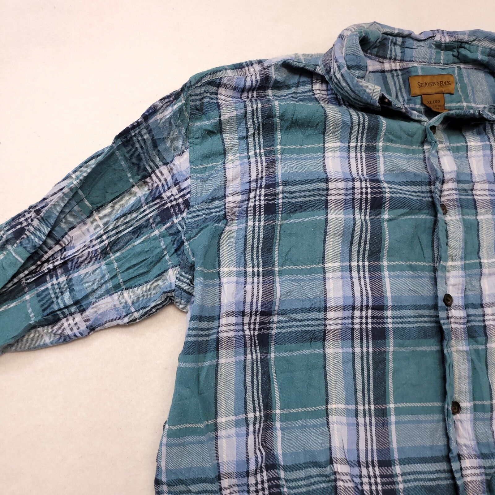 St. Johns Bay St John's Bay Madras Flannel Button Up Shirt Mens Size XL Size US XL / EU 56 / 4 - 4 Thumbnail